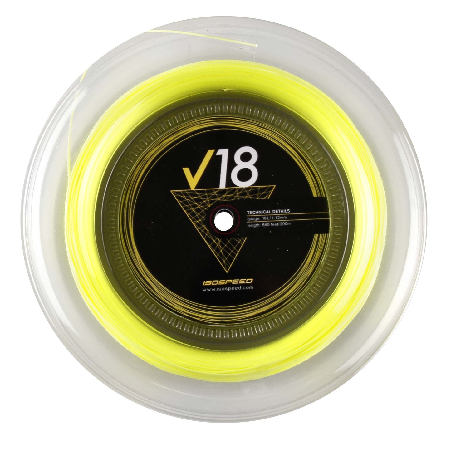 Isospeed V18 String Reel 200m-Yellow Isospeed V18 String Reel 200m-Yellow