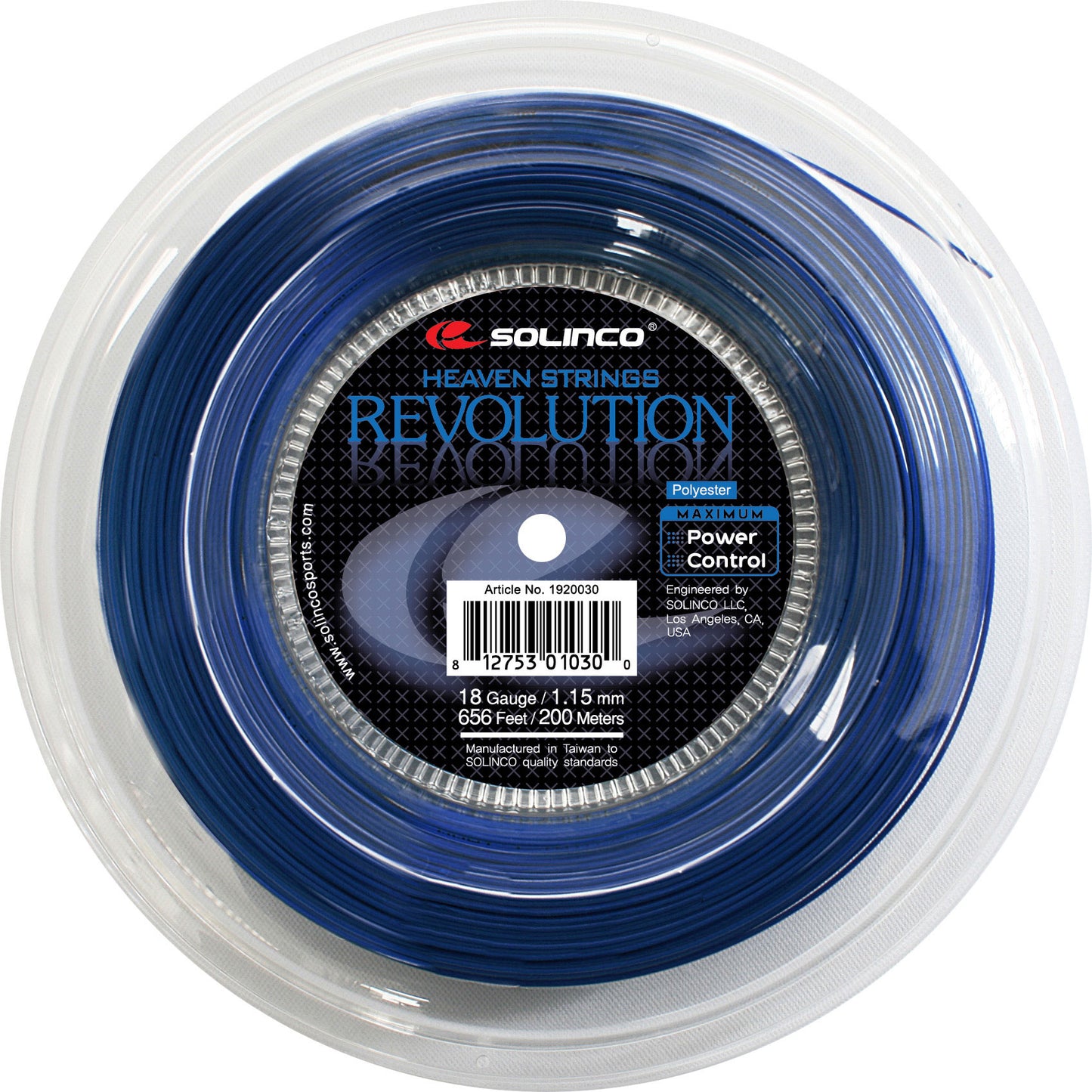 Solinco Revolution String Reel 200m-Blue Solinco Revolution String Reel 200m-Blue