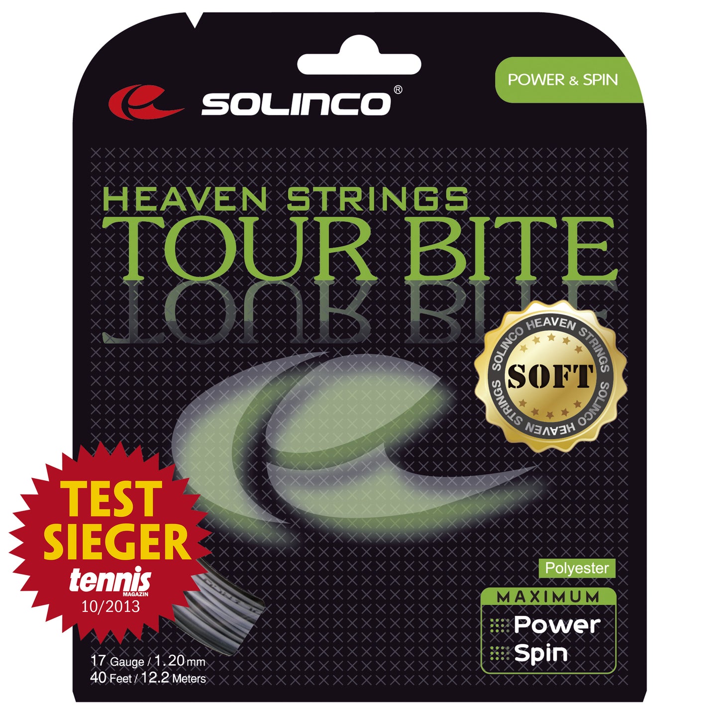Solinco Tour Bite Soft String Set 12,2m-Silver Solinco Tour Bite Soft String Set 12,2m-Silver