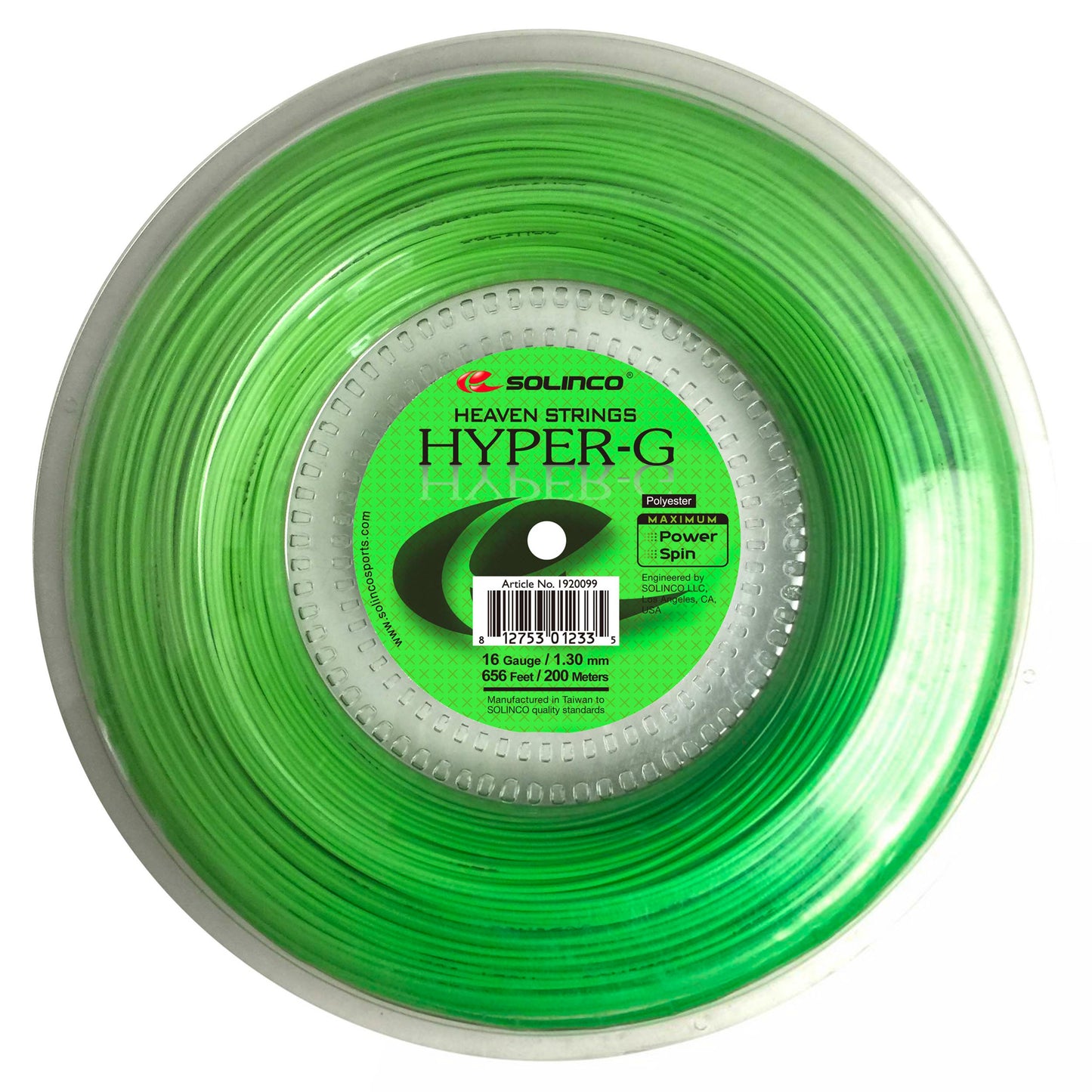 Solinco Hyper-G String Reel 200m-Green Solinco Hyper-G String Reel 200m-Green