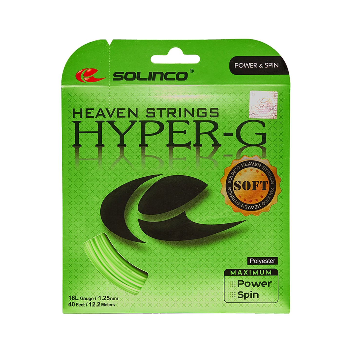 Solinco Hyper-G Soft String Set 12,2m-Green Solinco Hyper-G Soft String Set 12,2m-Green