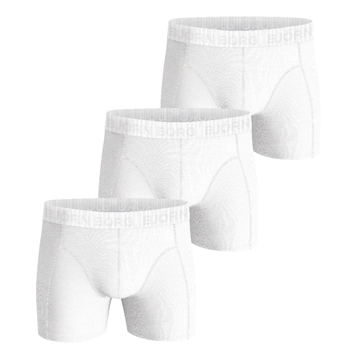 Björn Borg Stretch Boxer shorts 3 Pack Men - white, Björn Borg Stretch Boxer shorts 3 Pack Men - white,