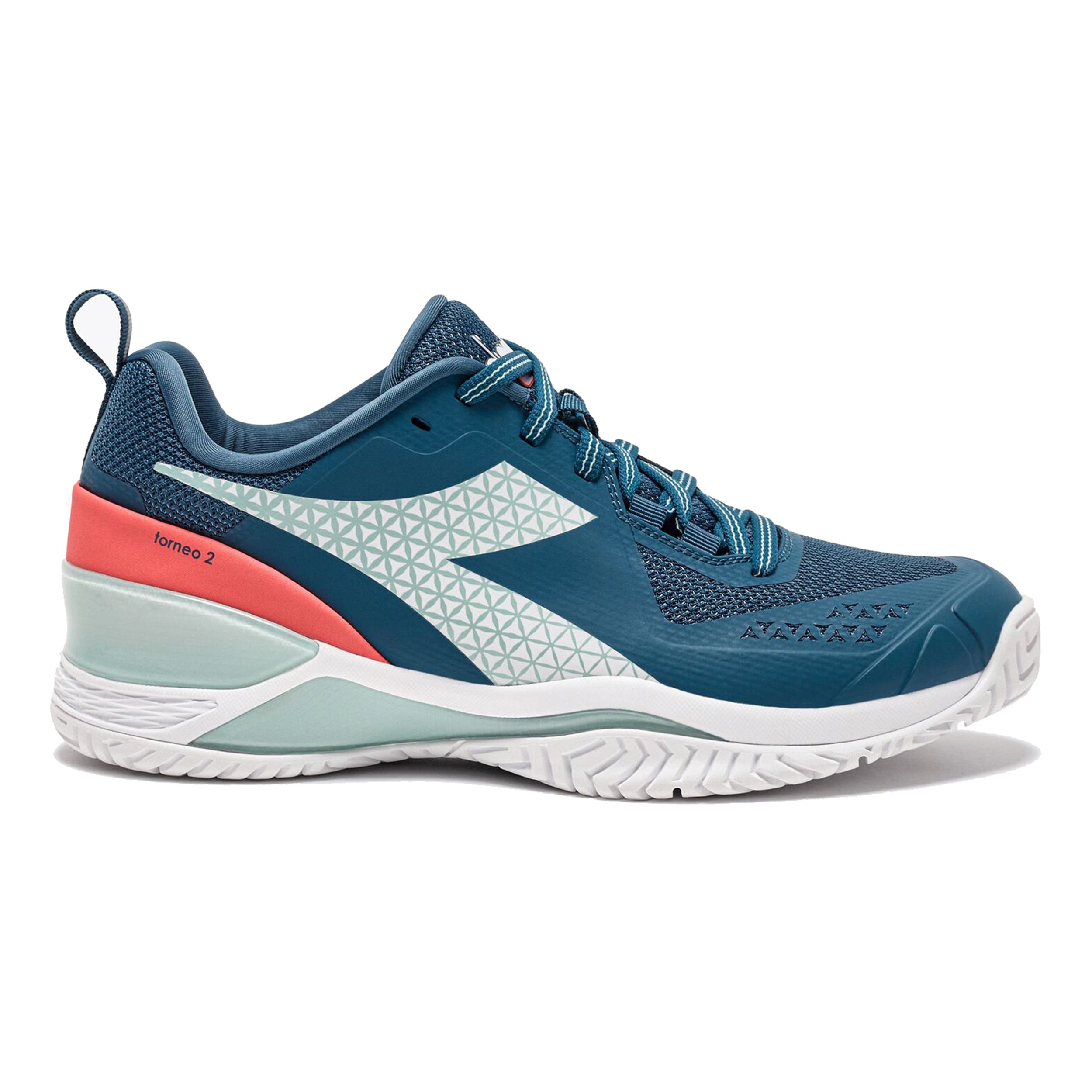 Blushield Torneo 2 All Court Shoe Women-Petrol,Mint | Tennis-Point