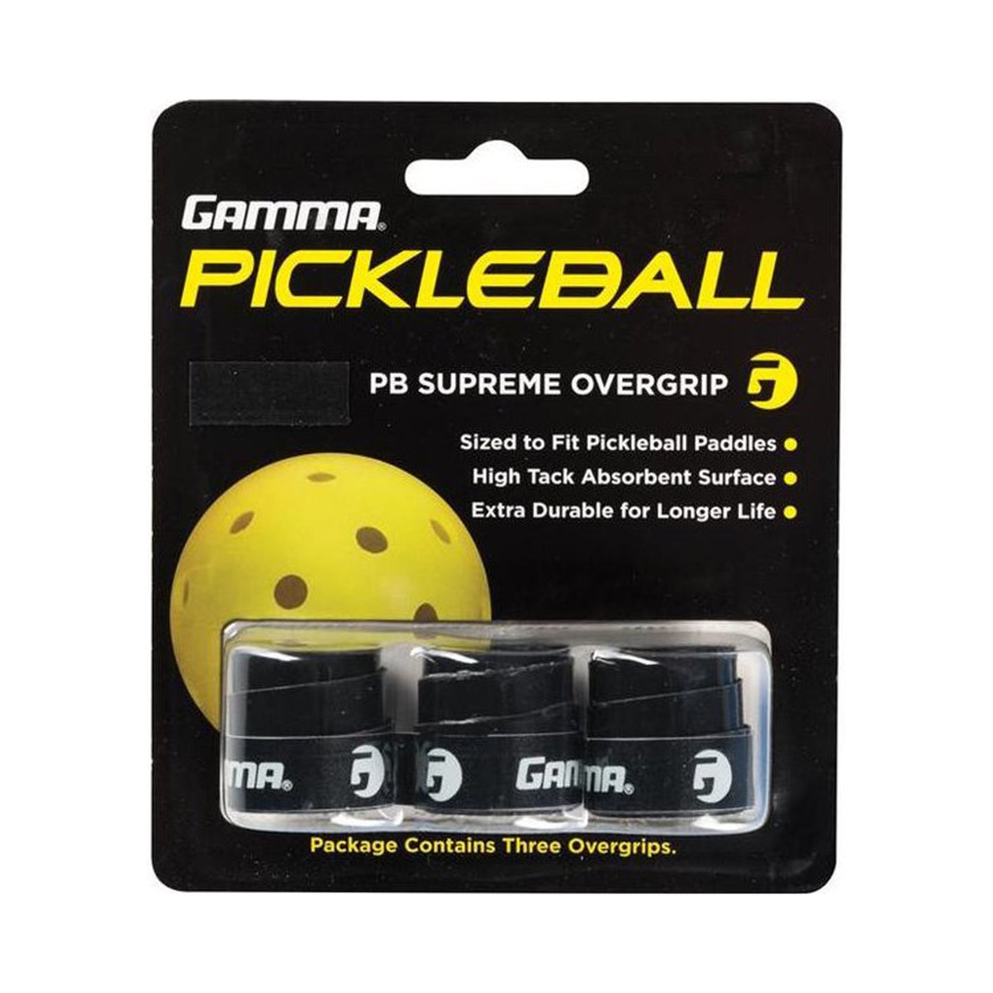 Gamma Pickleball Supreme-Black Gamma Pickleball Supreme-Black
