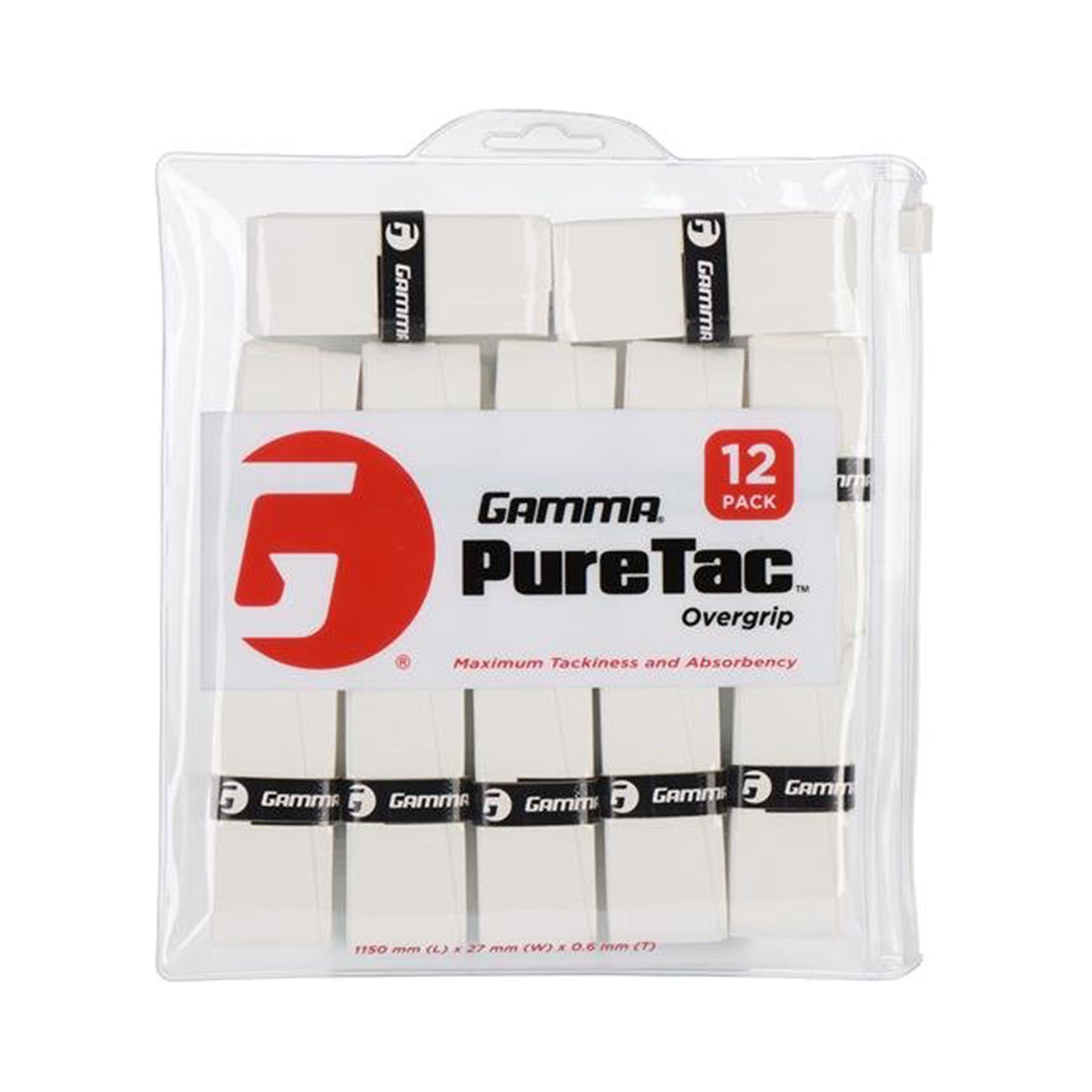 Gamma Pure Tac 12 Pack-White Gamma Pure Tac 12 Pack-White