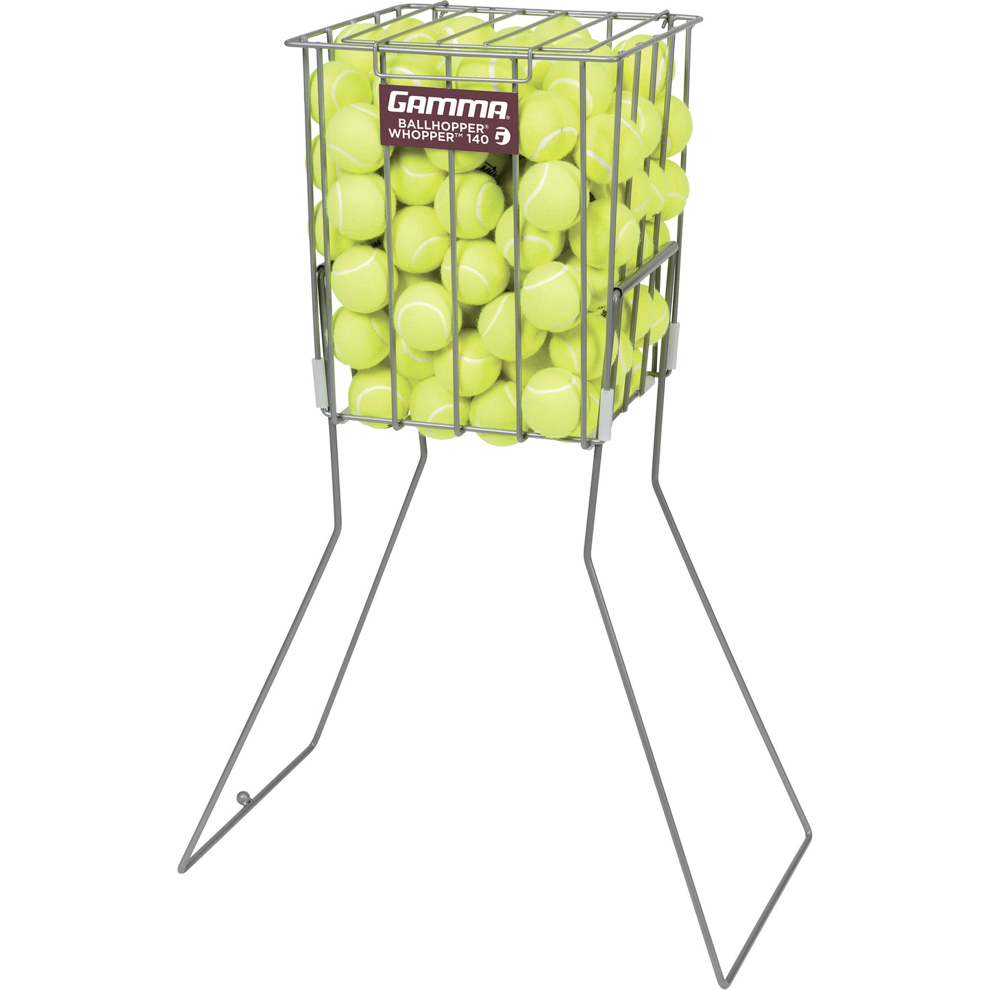 Gamma Ballhopper Whopper 140 Ball Basket-Silver Gamma Ballhopper Whopper 140 Ball Basket-Silver