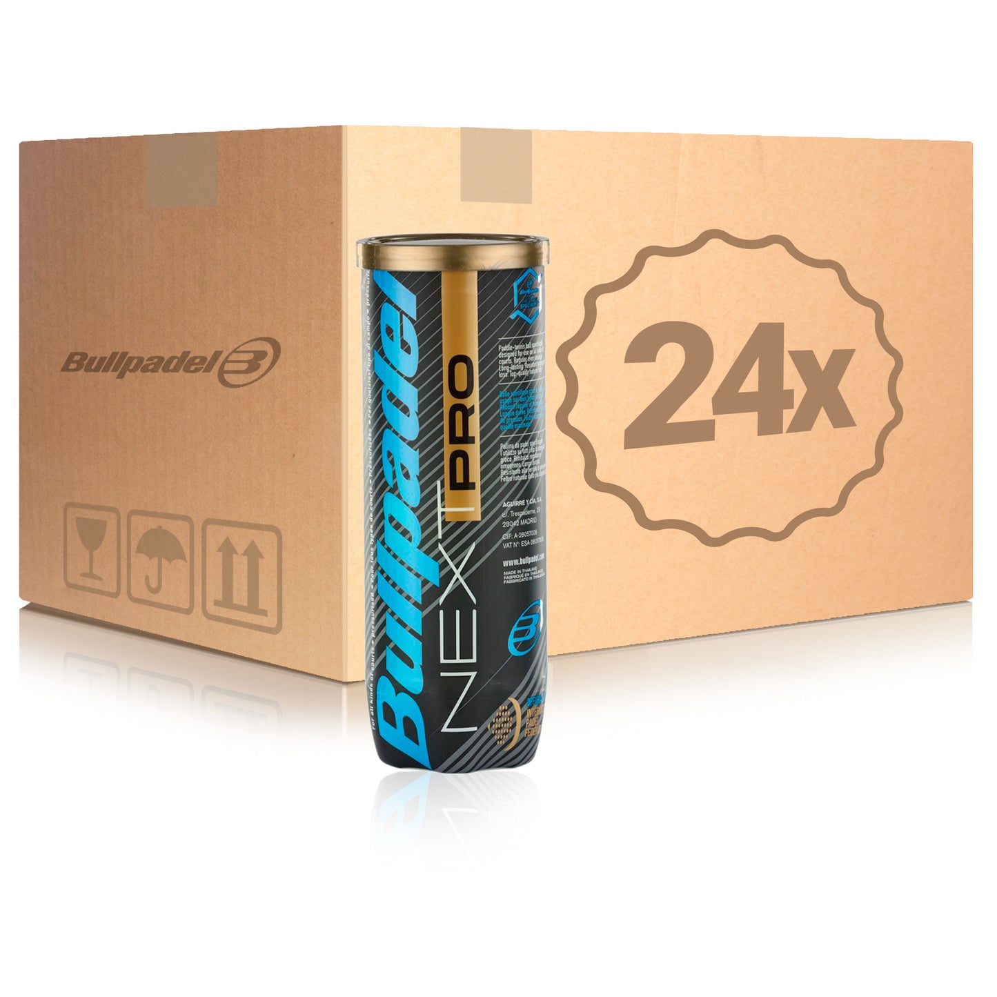 Bullpadel 24x 3 Ball Tube Next Pro in a box Bullpadel 24x 3 Ball Tube Next Pro in a box