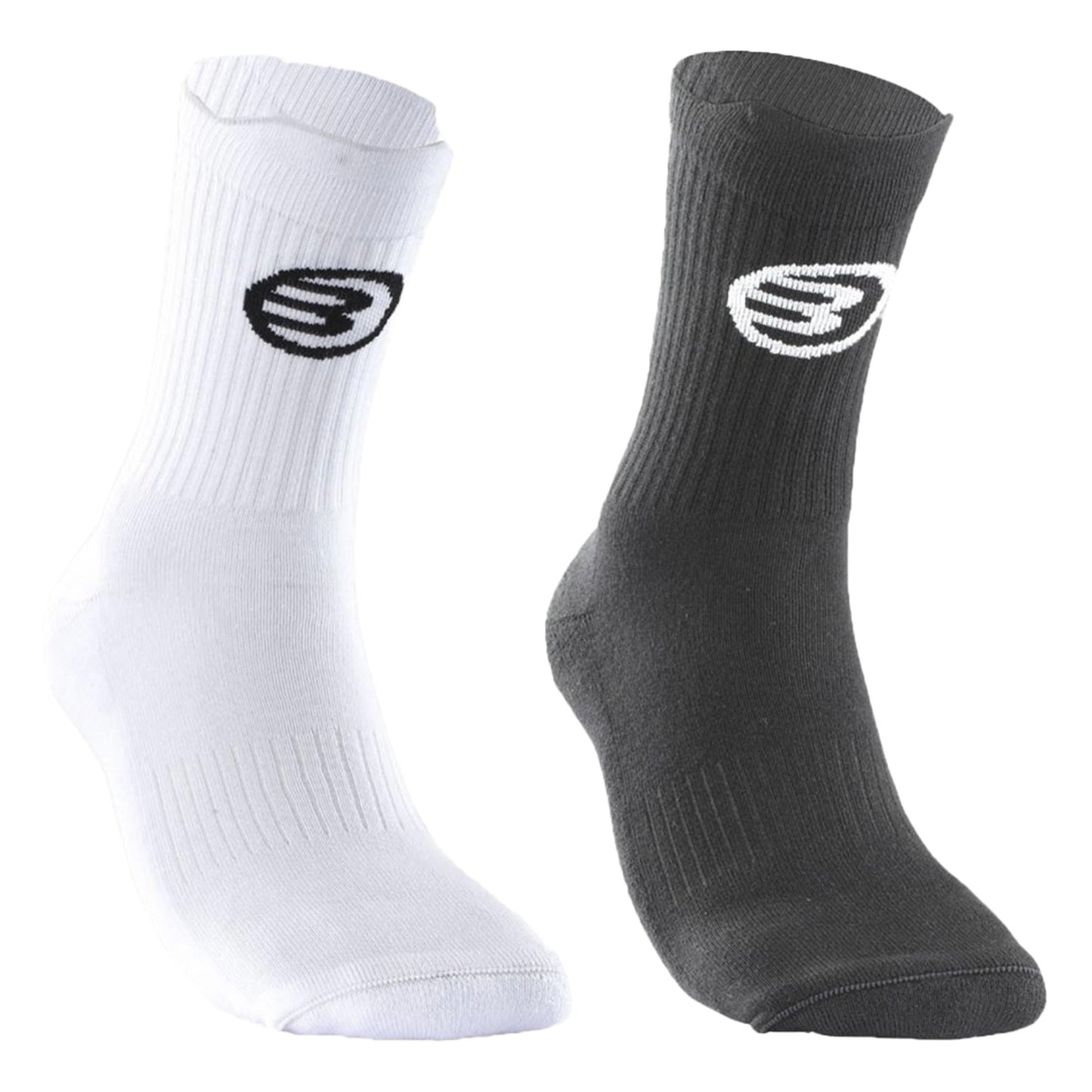 Bullpadel Bp253 (Pack 2) Sports socks Unisex - black, white Bullpadel Bp253 (Pack 2) Sports socks Unisex - black, white