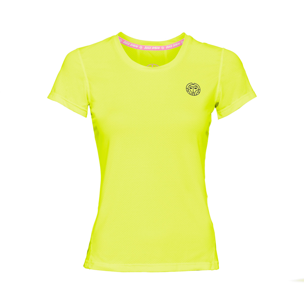 BIDI BADU Calla Tech Roundneck T-Shirt Girls-Neon Yellow,Black BIDI BADU Calla Tech Roundneck T-Shirt Girls-Neon Yellow,Black