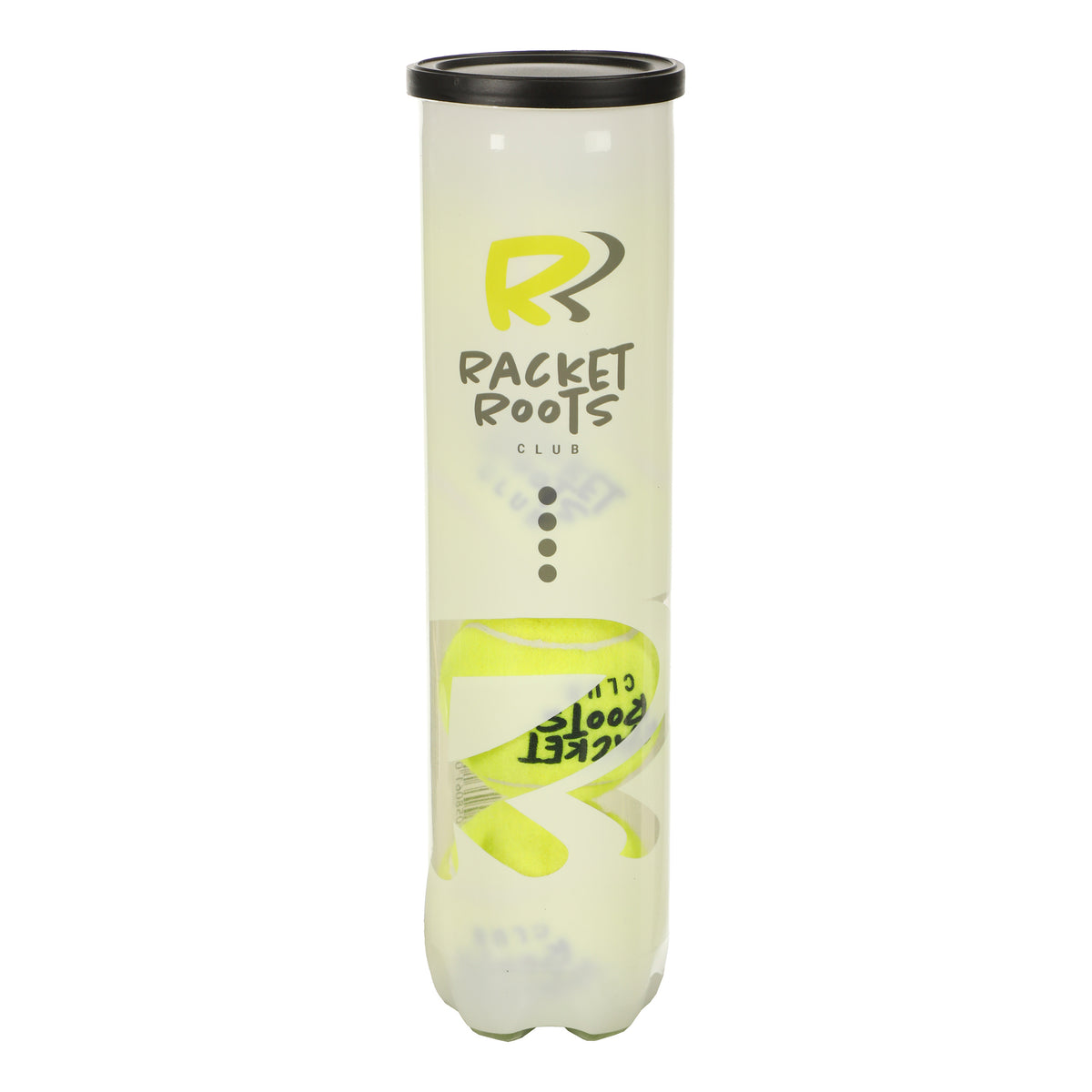 Racket Roots Club Tennisball 4 Ball Tube Racket Roots Club Tennisball 4 Ball Tube