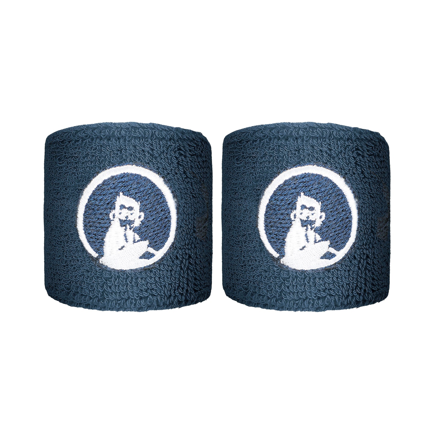 Quiet Please Wristband 2 Pack short - blue grey, white Quiet Please Wristband 2 Pack short - blue grey, white