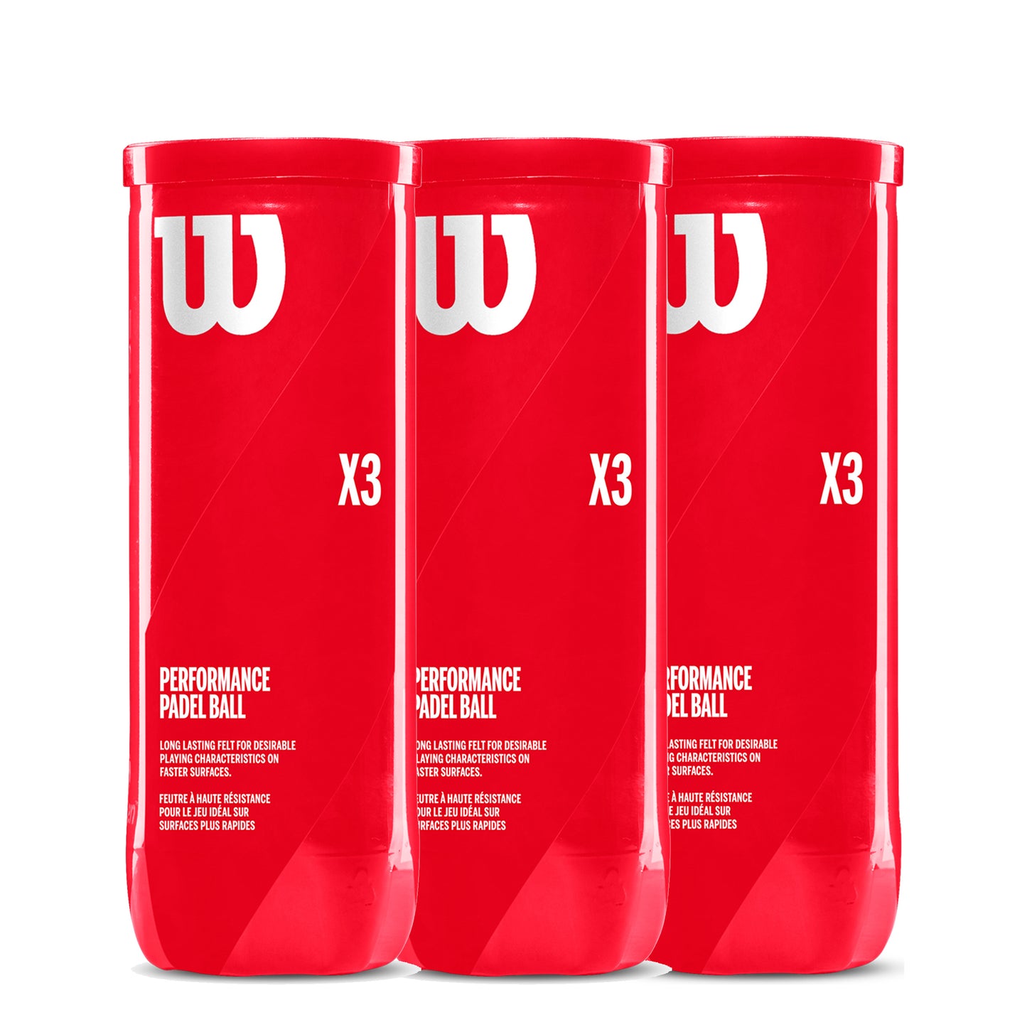 Wilson 3x Ball 3 Tube Padel X3 Ball Wilson 3x Ball 3 Tube Padel X3 Ball