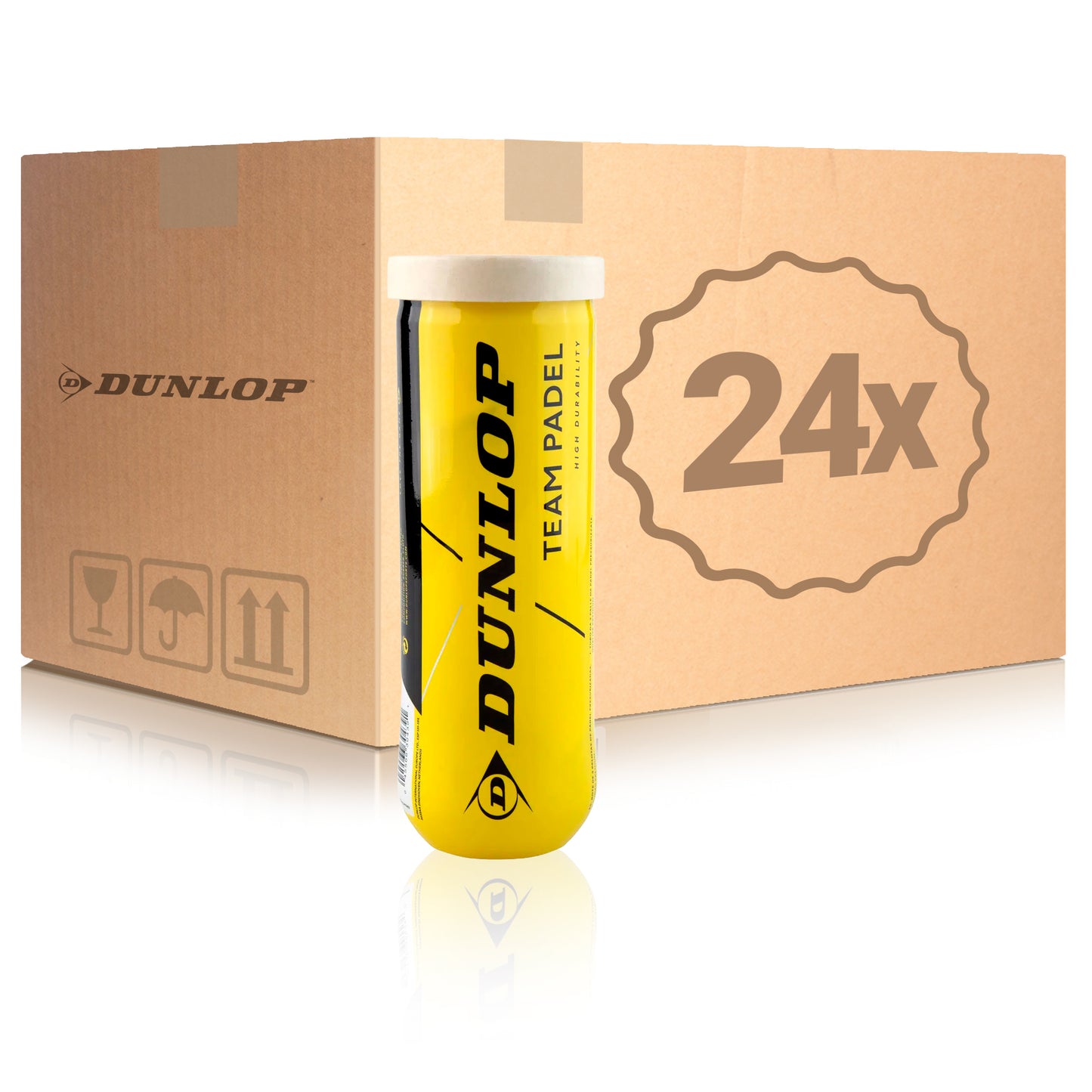 Dunlop 24x 3 Ball Tube Team Padel Dunlop 24x 3 Ball Tube Team Padel