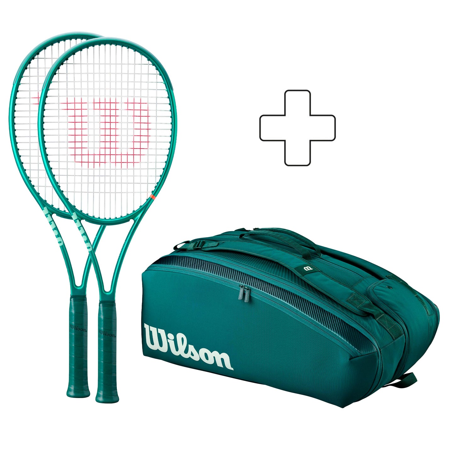Wilson 2 x Blade Blade 98 16X19 V10 plus racket bag Wilson 2 x Blade Blade 98 16X19 V10 plus racket bag