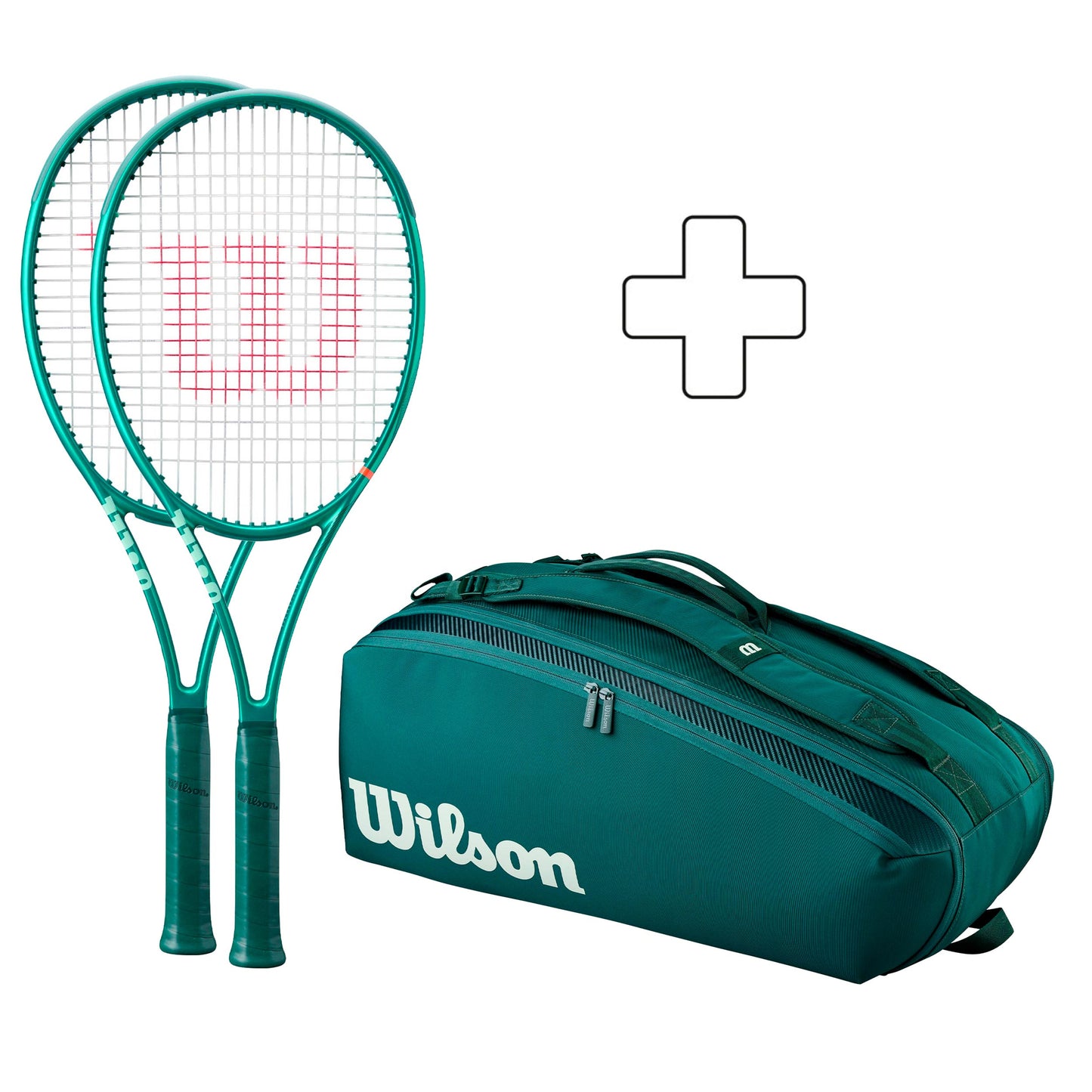 Wilson 2 x Blade 98 16X19 V10 plus racket bag Wilson 2 x Blade 98 16X19 V10 plus racket bag