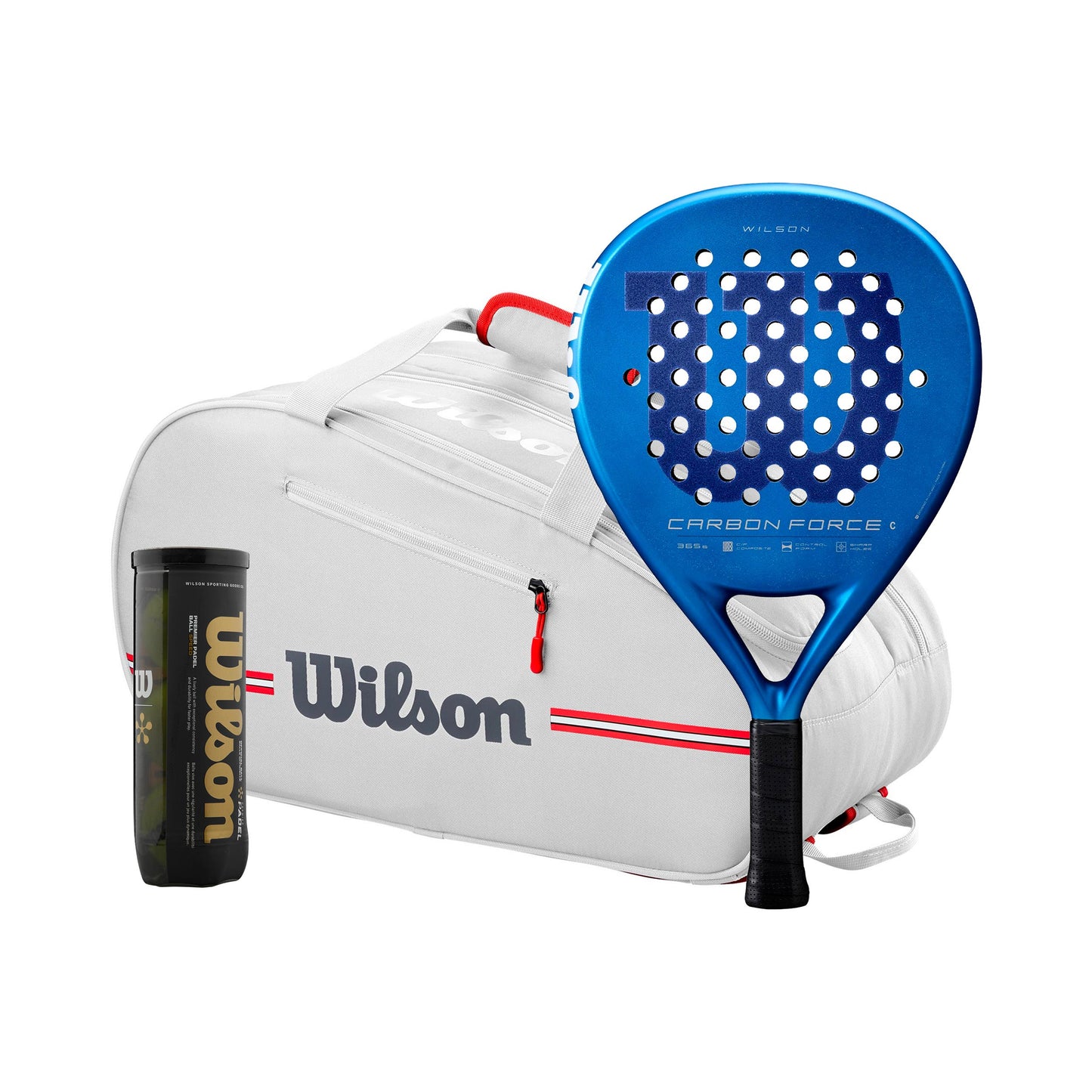 Wilson Carbon Force C plus racket bag, plus ball can Wilson Carbon Force C plus racket bag, plus ball can