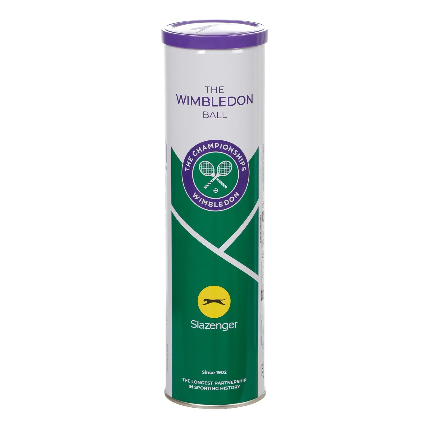 Slazenger Wimbledon 4 Ball Tube Slazenger Wimbledon 4 Ball Tube