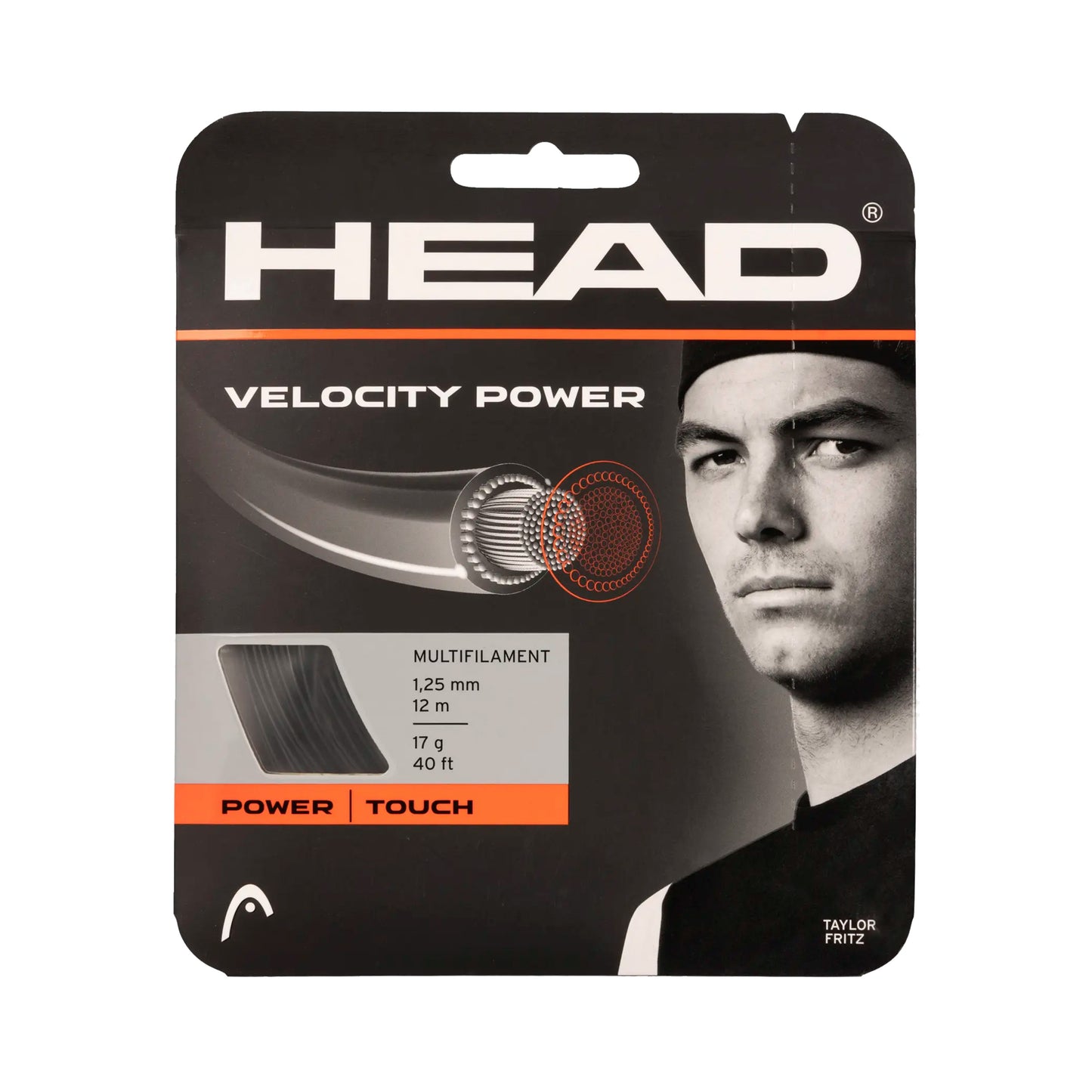 HEAD Velocity MLT Power String set 12m - black HEAD Velocity MLT Power String set 12m - black
