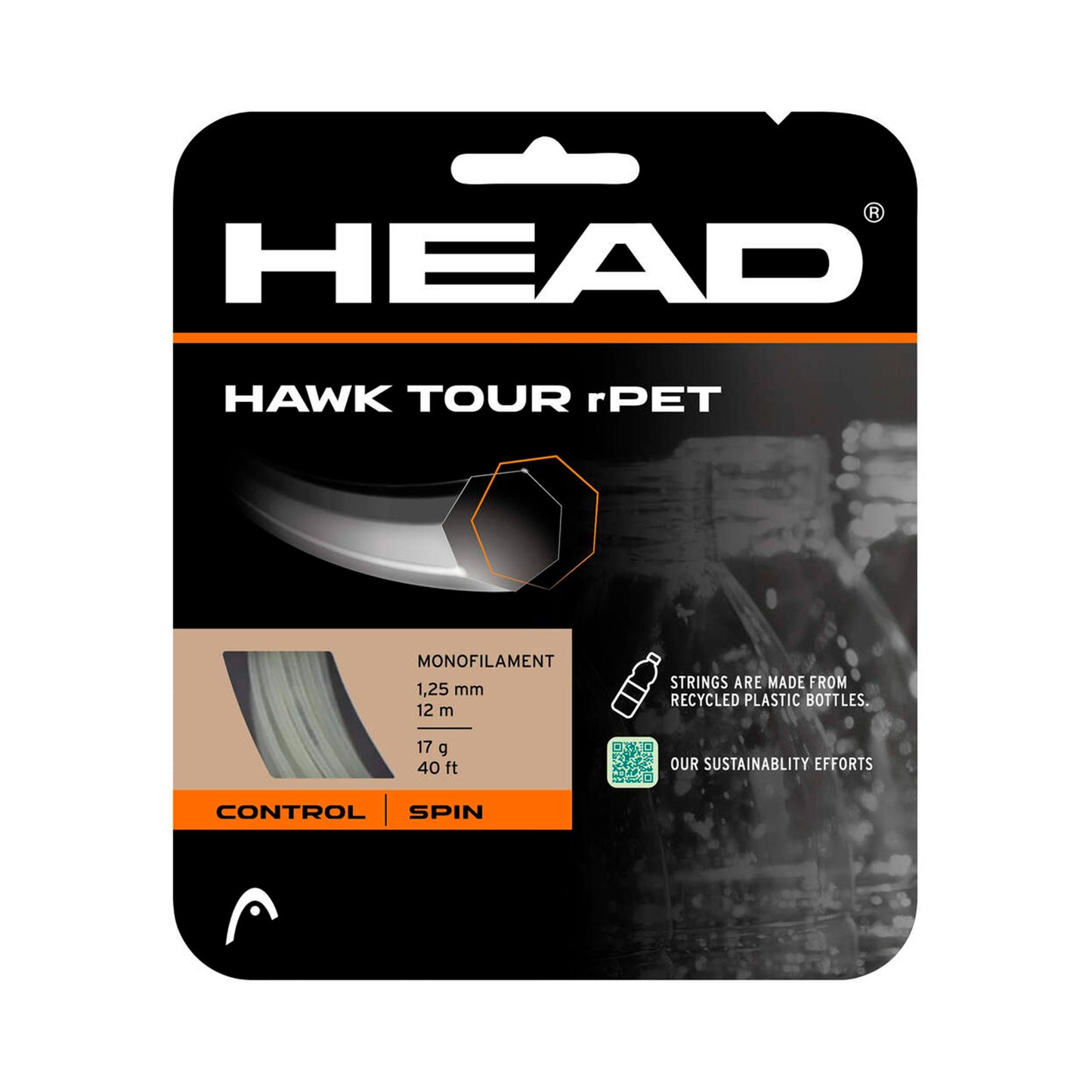 HEAD Hawk Tour rPET String set 12m - ecru HEAD Hawk Tour rPET String set 12m - ecru