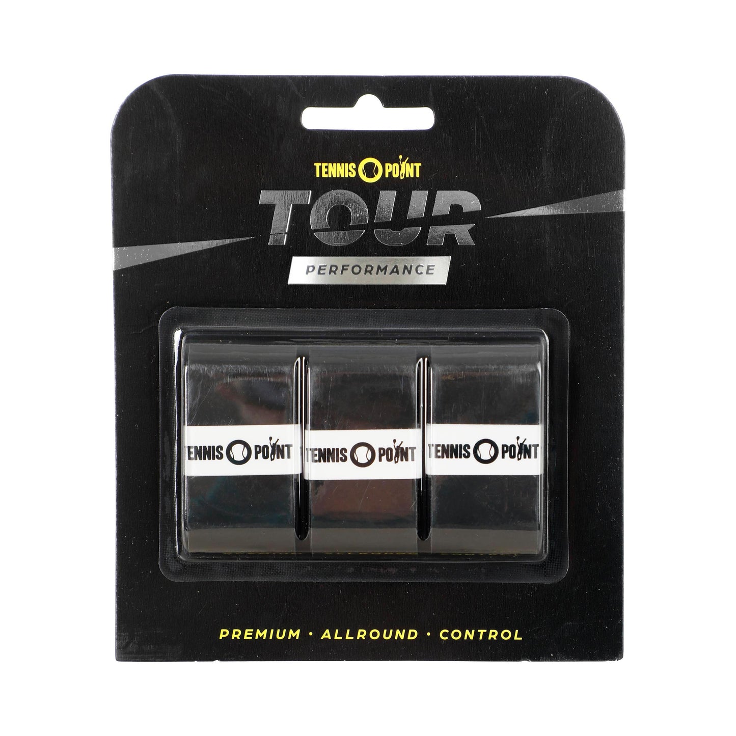 Tennis-Point Tour Performance 3 Pack - black Tennis-Point Tour Performance 3 Pack - black