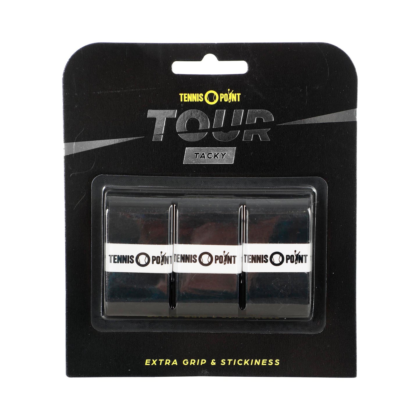 Tennis-Point Tour Tacky 3 Pack - black Tennis-Point Tour Tacky 3 Pack - black