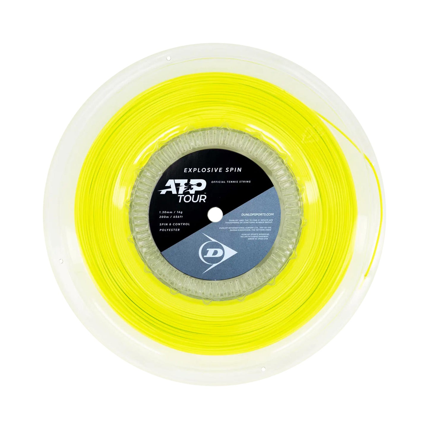 Dunlop Explosive Spin String reel 200m - yellow Dunlop Explosive Spin String reel 200m - yellow