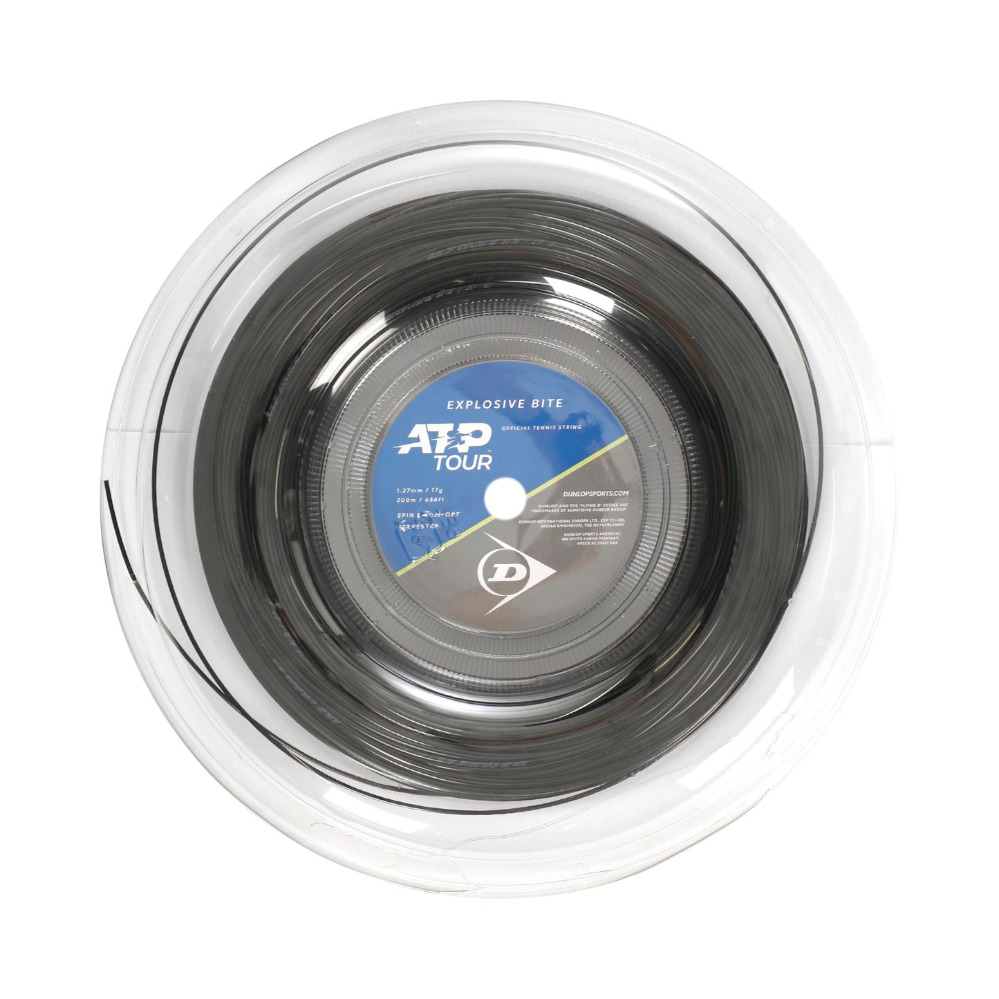 Dunlop Explosive Bite String reel 200m - black Dunlop Explosive Bite String reel 200m - black