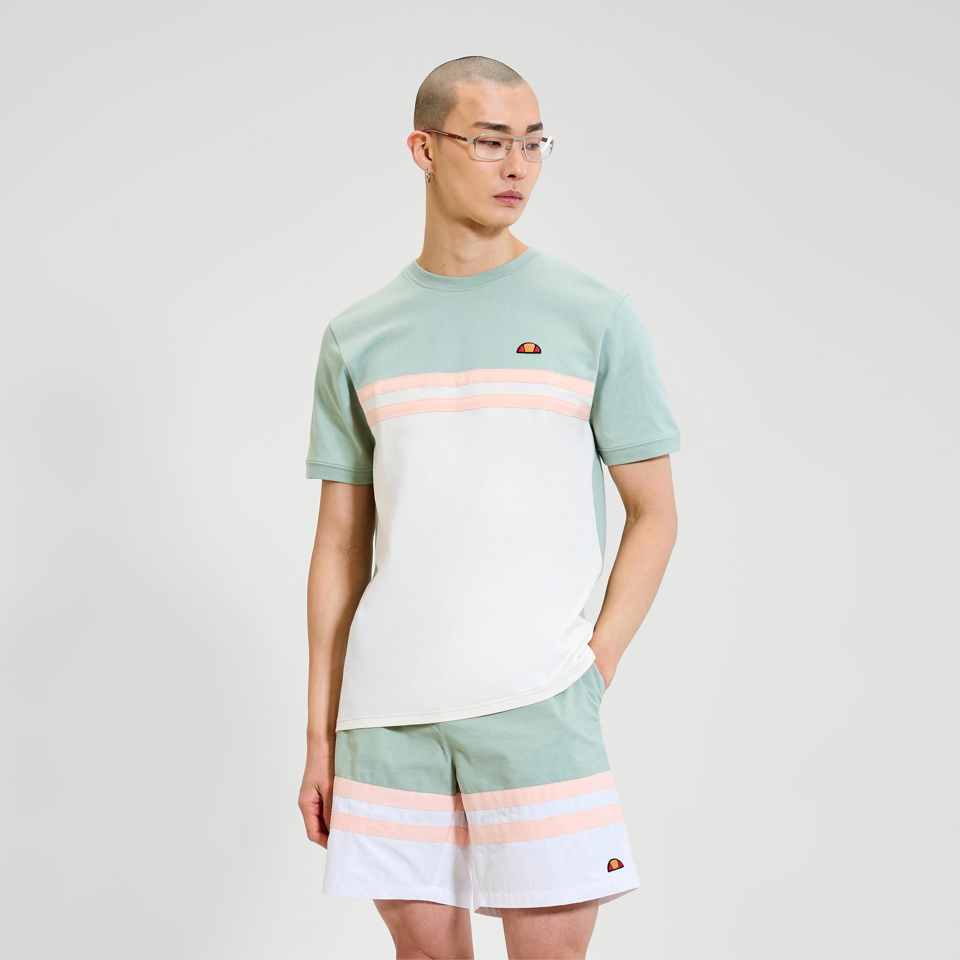 Ellesse Atrei T-Shirt Men-Sage,White
