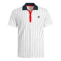 Stripes Polo Men-White,Dark Blue