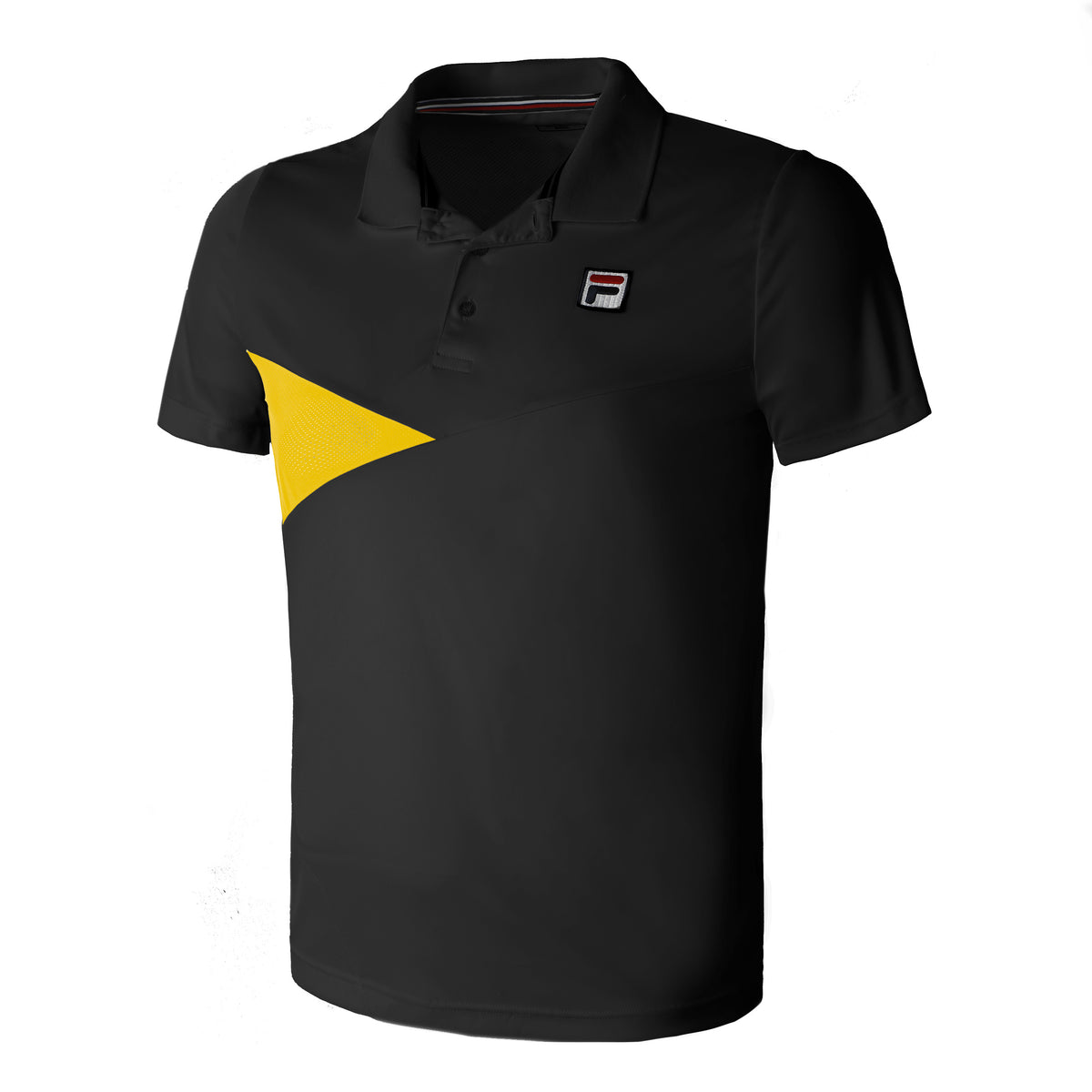 Fila Nino Polo Men - black, yellow