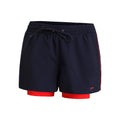 Evie Shorts Women - dark blue, red