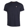 Stripes T-Shirt Men - dark blue, white
