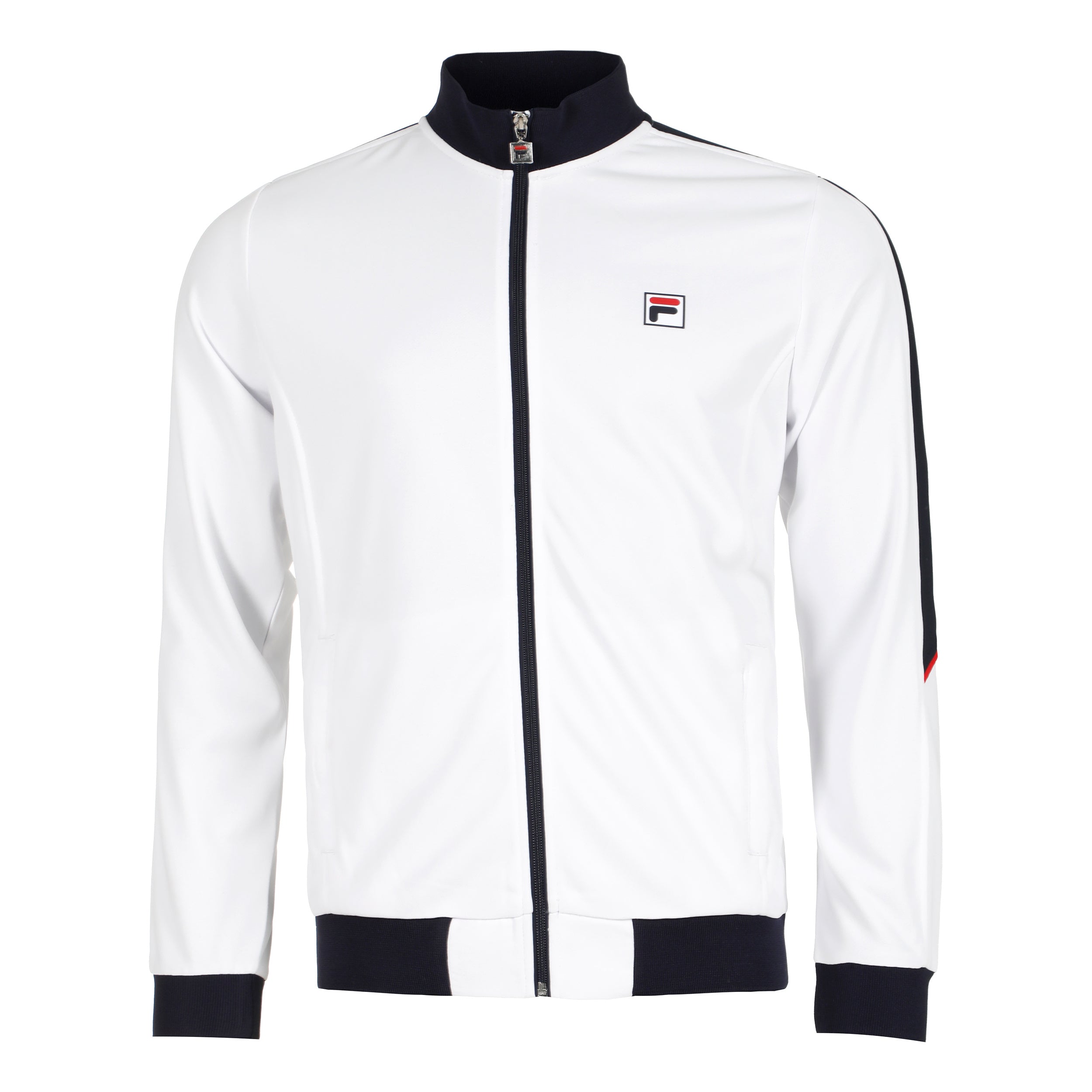 Fila Manuel Training Jacket Men-White,Dark Blue