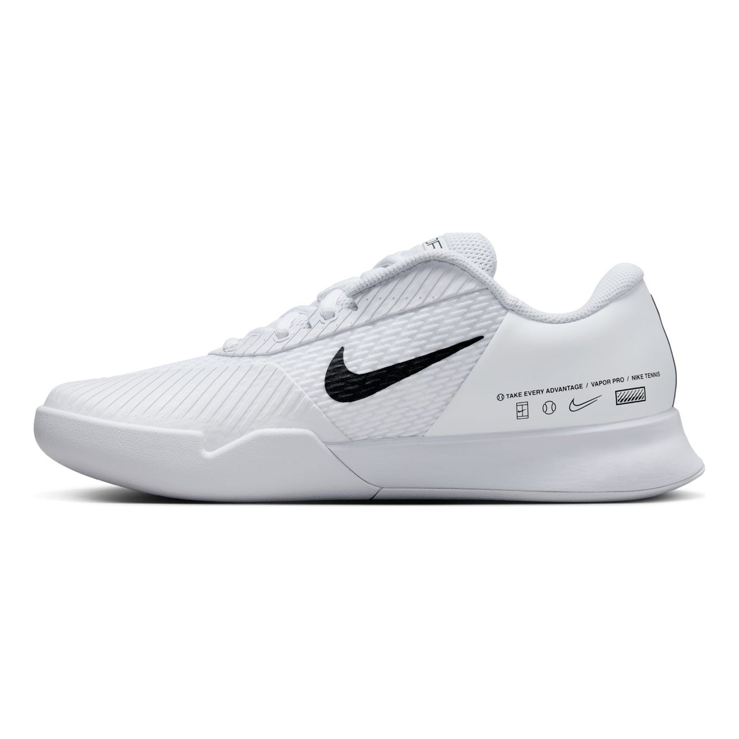 Zoom Vapor Pro 2 Carpet shoe Men - white, black | Tennis-Point