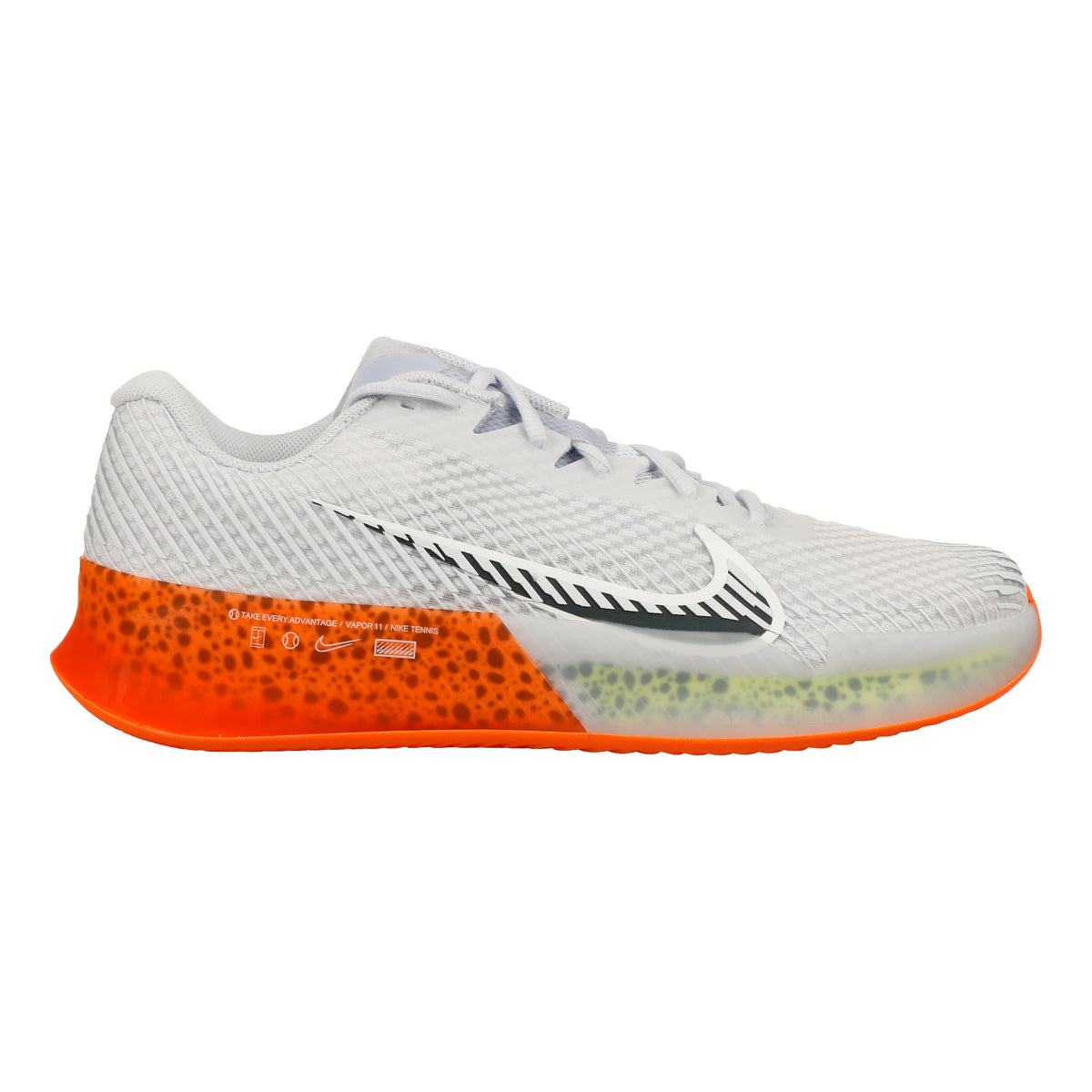 Nike Air Zoom Vapor 11 Electric Clay court shoe Men - white, orange
