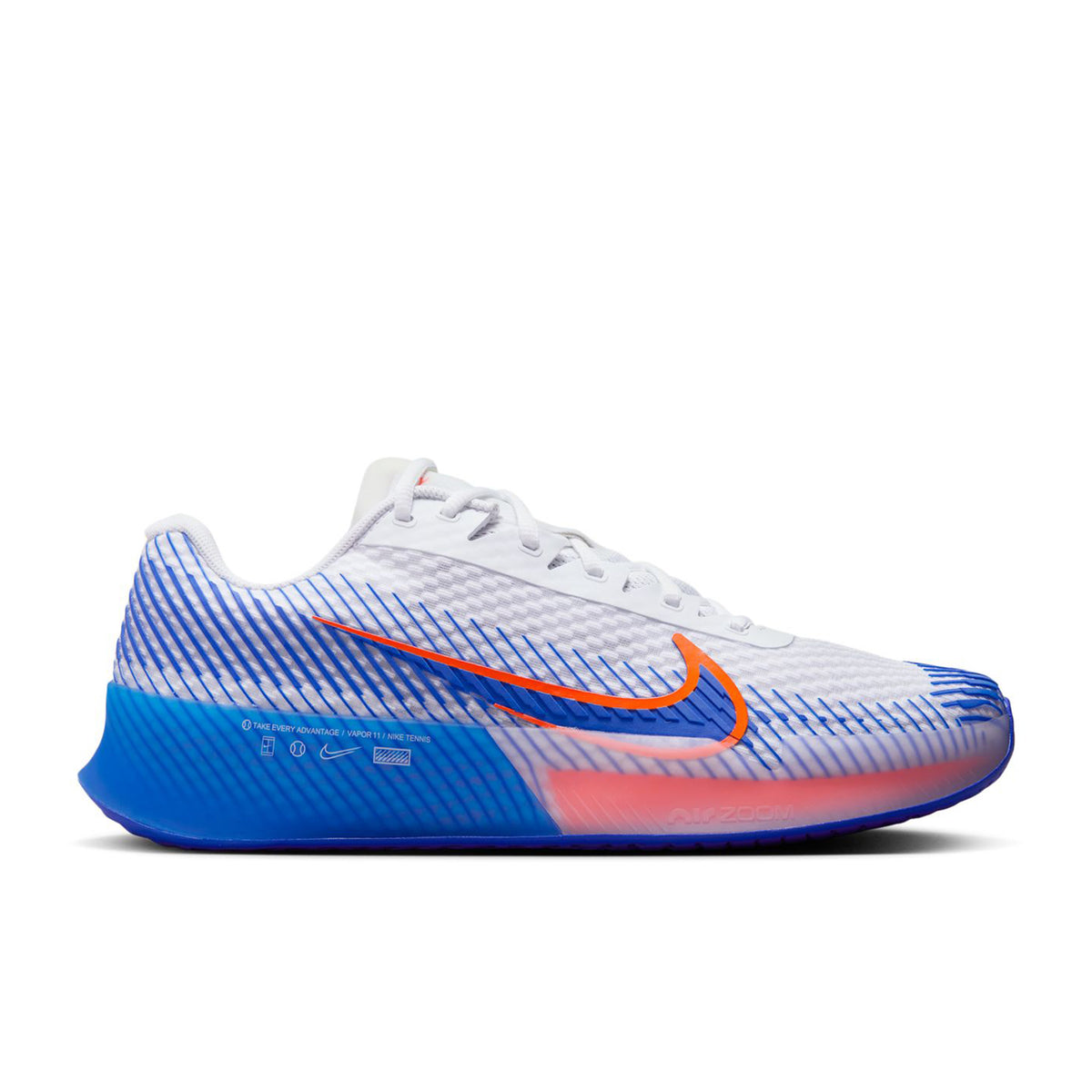 Nike Air Zoom Vapor 11 All court shoe Men - white, blue
