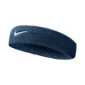 Swoosh Headband Unisex - dark blue, white
