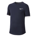 Court Dry T-Shirt Boys - dark blue, white