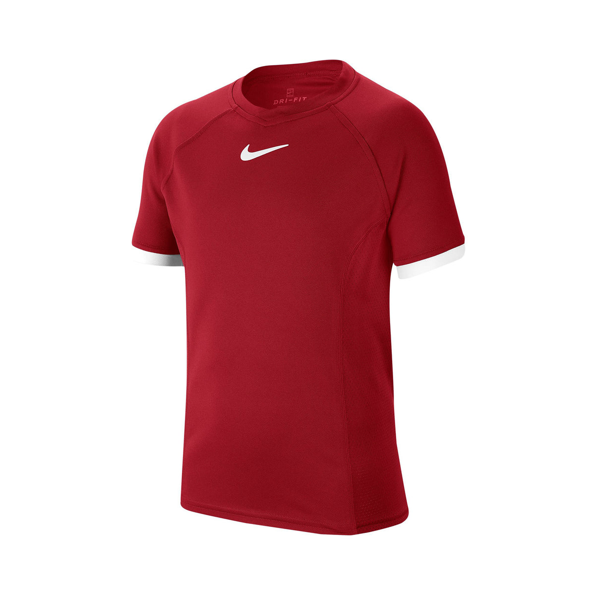 Nike Court Dri-Fit T-Shirt Boys - dark red, white