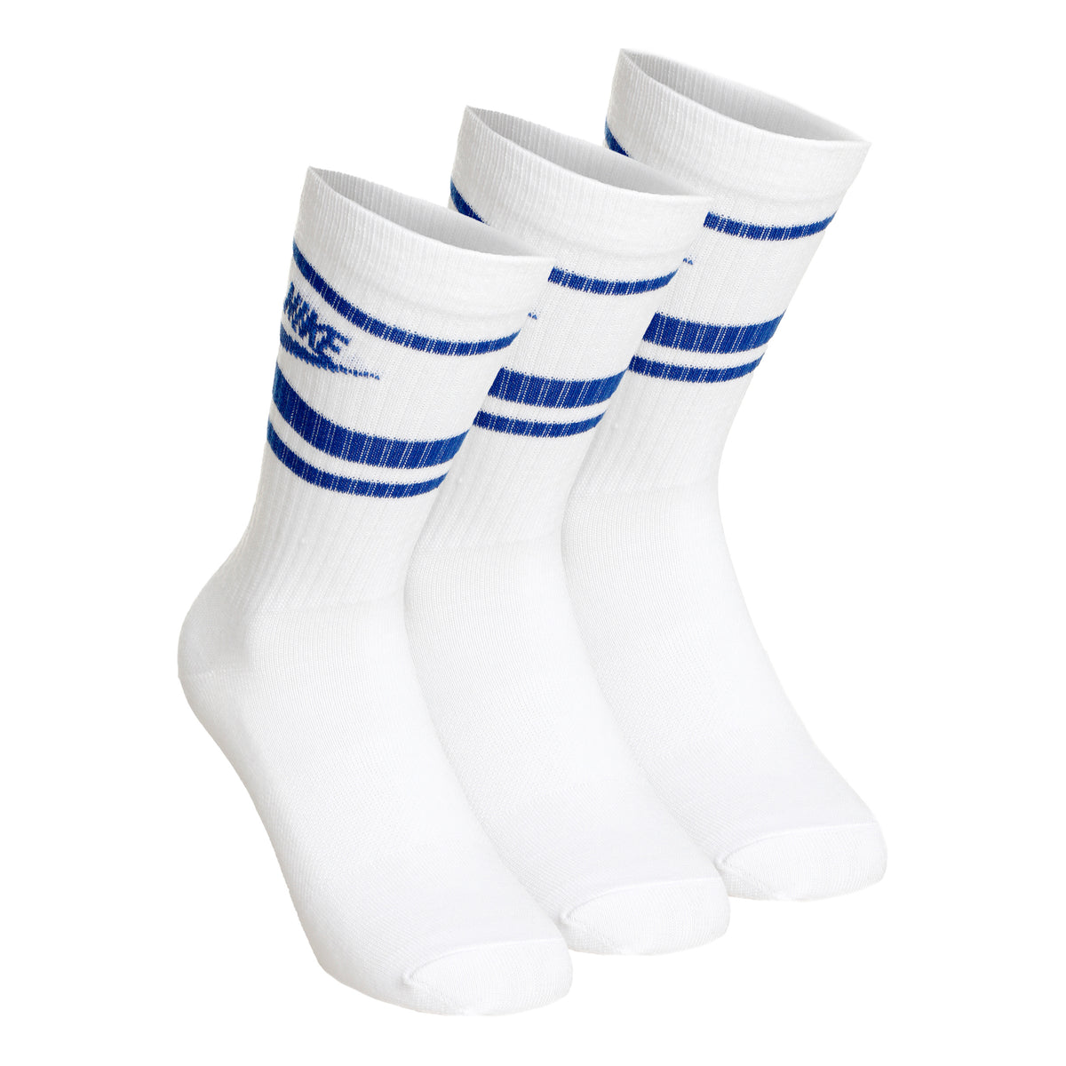 Nike Sportswear Essential Tennis Socks 3 Pack Unisex - white, blue