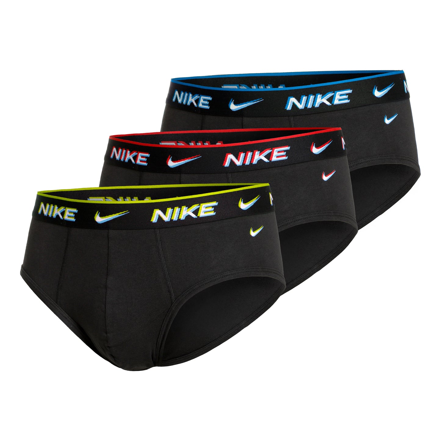 Nike Everyday Cotton Stretch Brief Slip 3 Pack Men - black, multicoloured