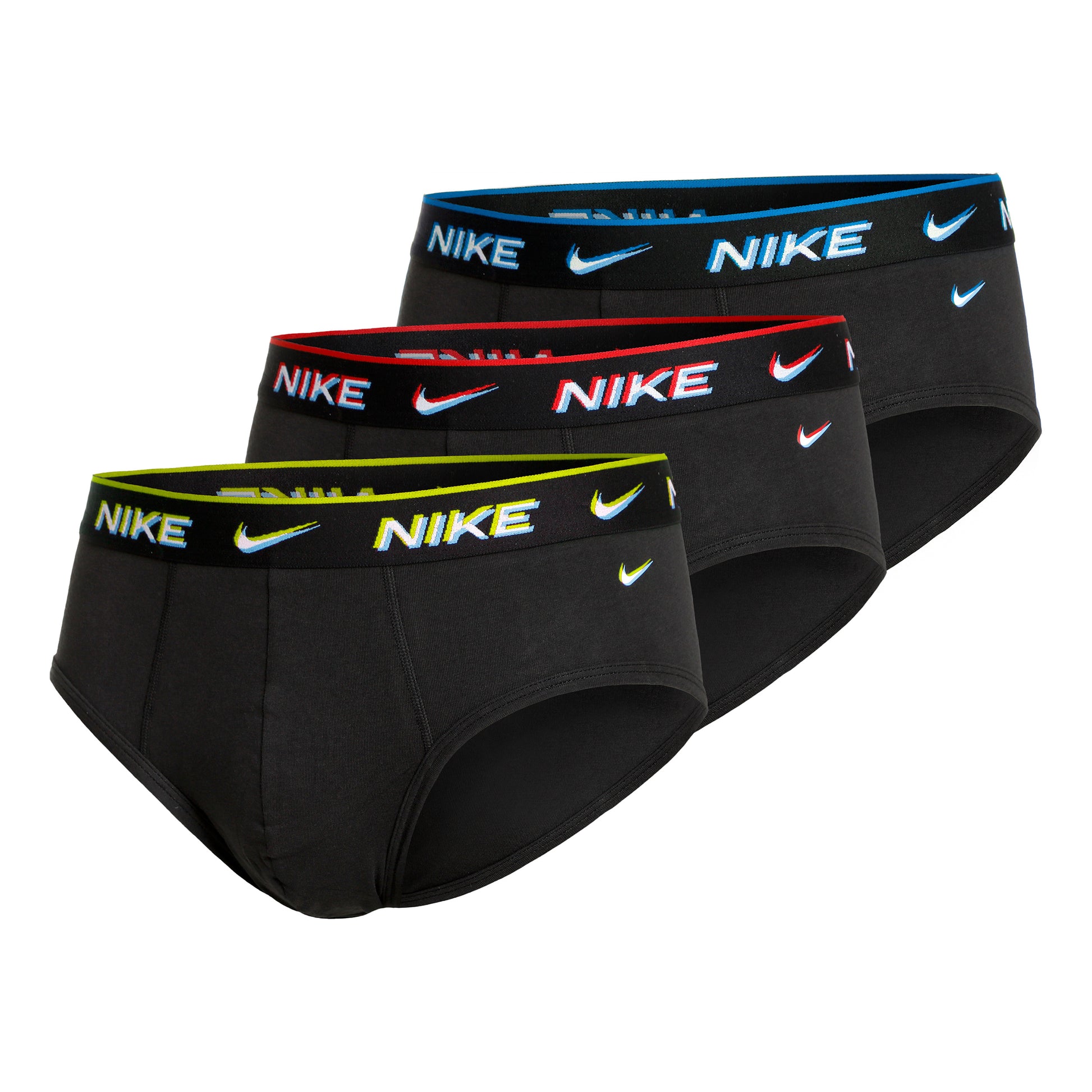 Nike Everyday Cotton Stretch Brief Slip 3 Pack Men - black, multicoloured