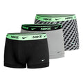 Everyday Cotton Stretch Trunk Boxer Shorts 3 Pack Men-Grey,Neon Green
