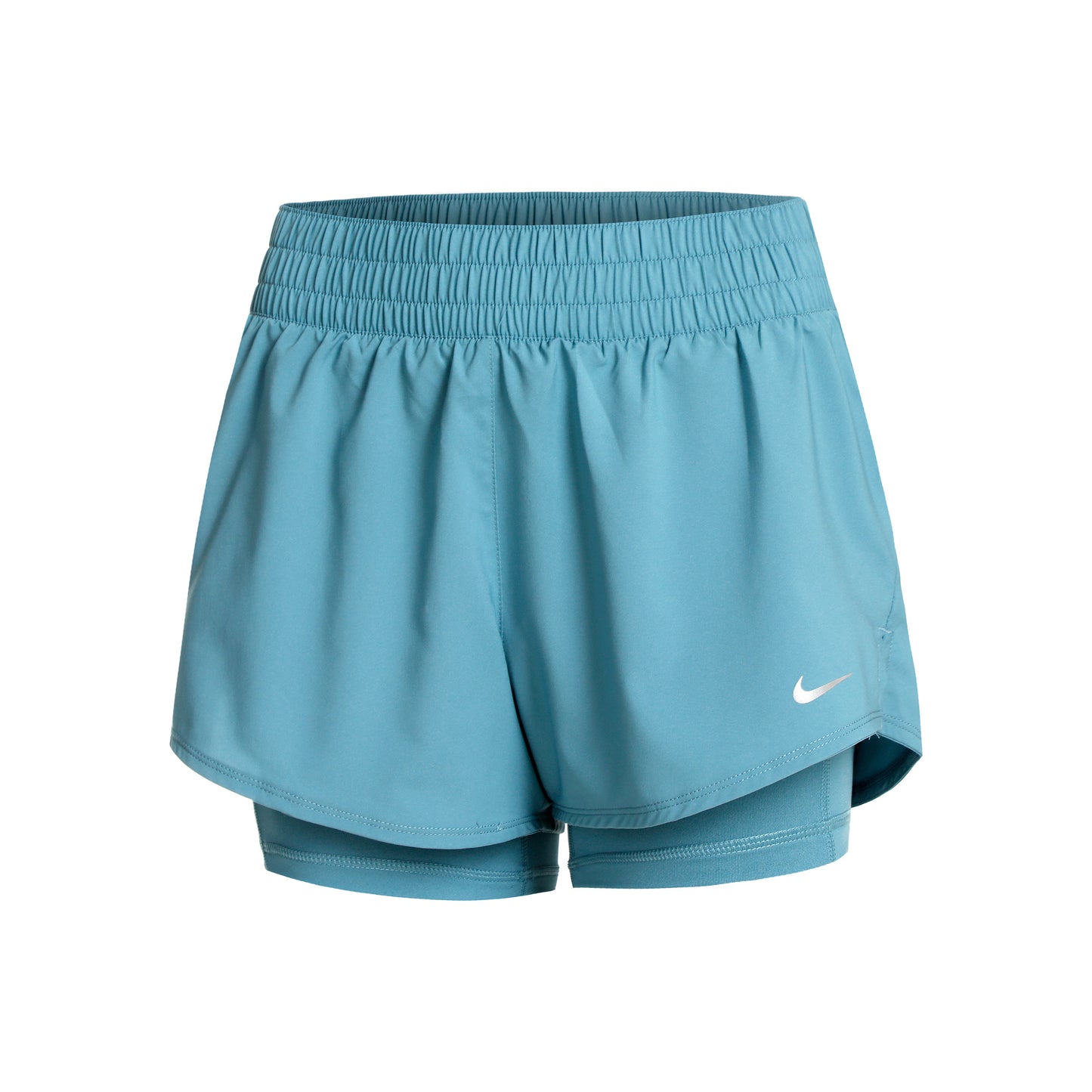 Nike Dri-Fit One Mid Rise 2in1 3in Shorts Women - petrol,