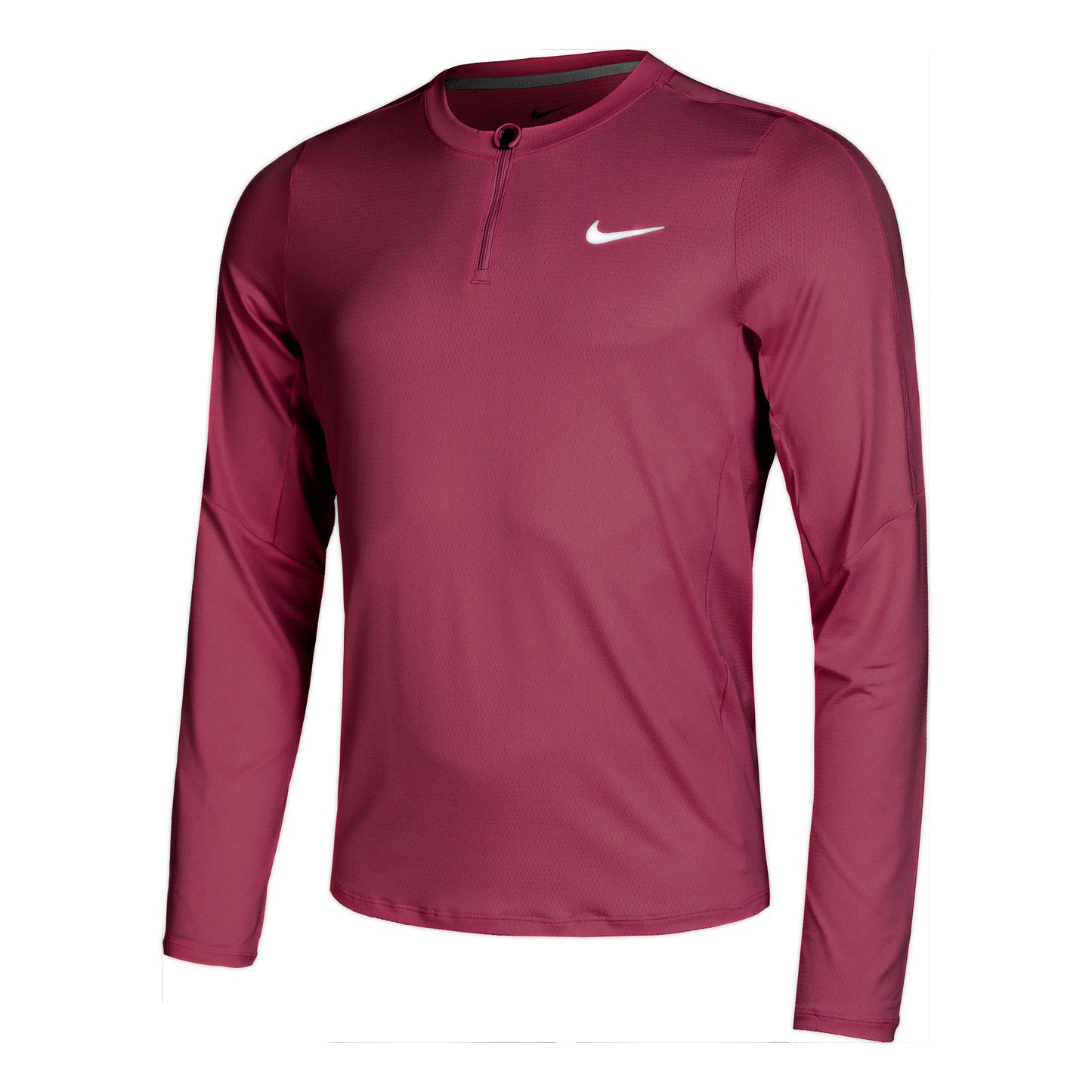 Nike Court Dri-Fit Half-Zip Long sleeve Men - berry,