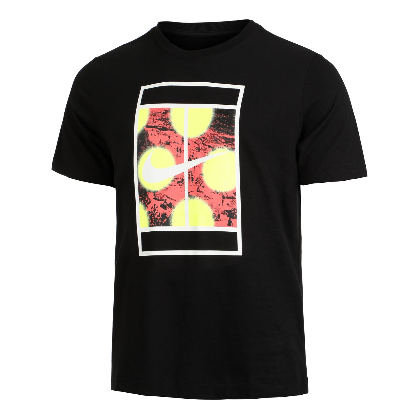 Nike Court Heritage RG T-Shirt Men - black, multicoloured