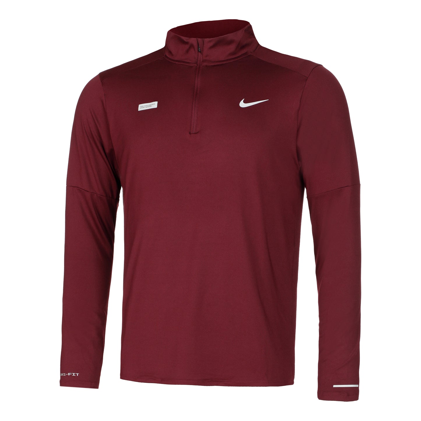 Nike Dri-FIT Element Flash Half-Zip Running shirt Men - red, silver