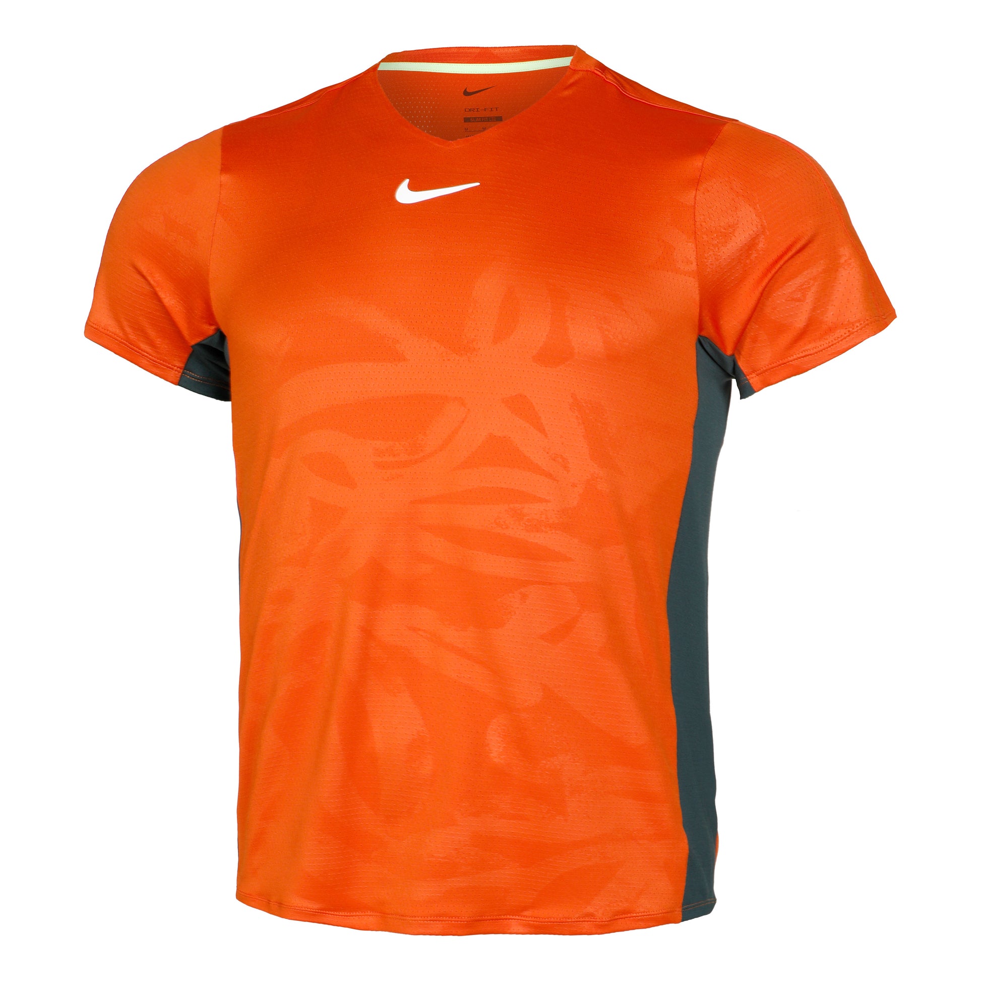 Nike Dri-Fit Court Printed T-Shirt Men - orange, green