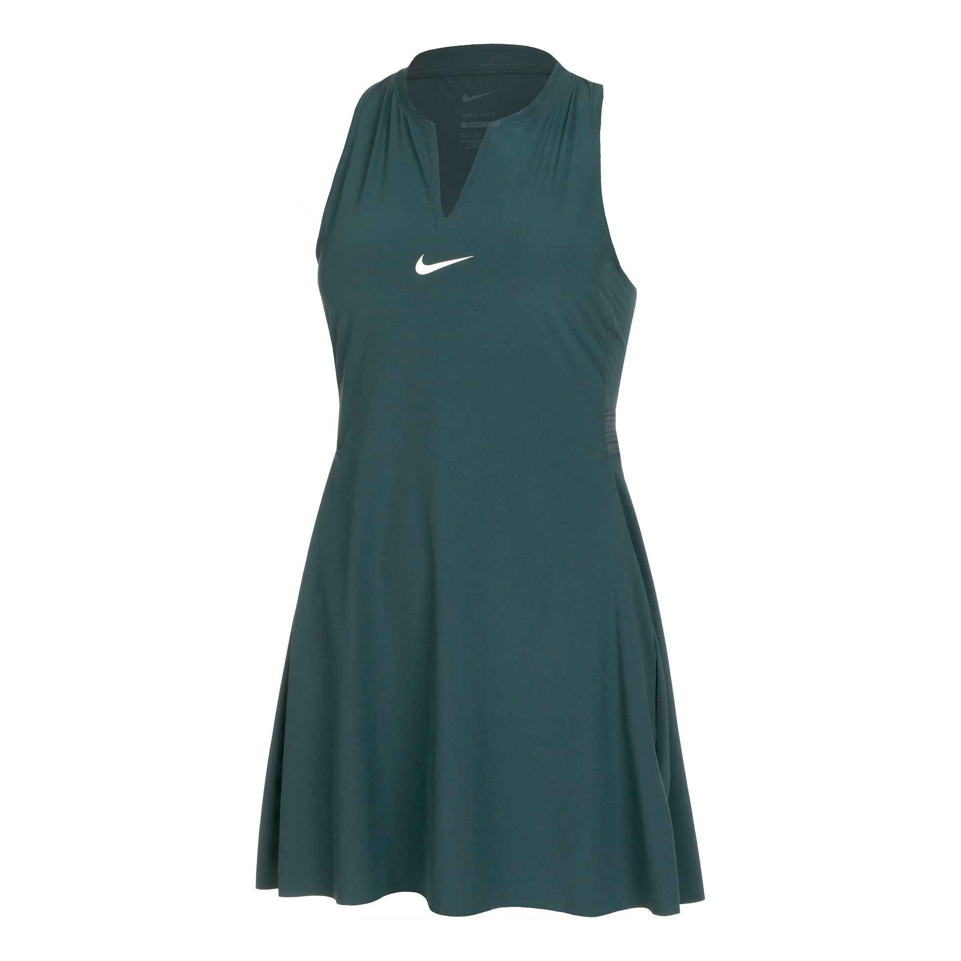 green nike dress Nike Women's Advantage Dress, Bicoastal/White, Dri-Fit Fabric, Size Small