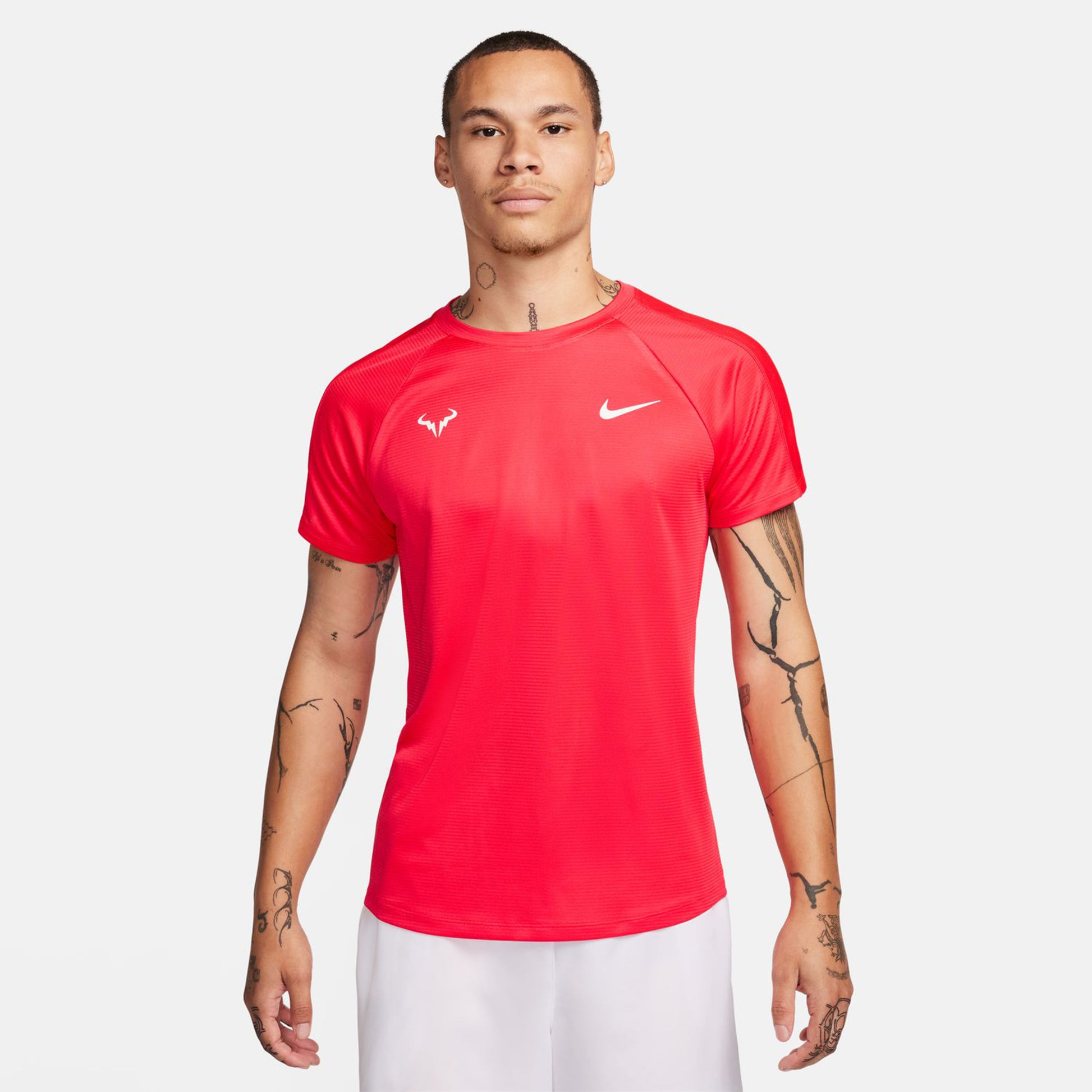 Nike Dri-Fit RAFA MNK Challenger T-Shirt Men - dark red,